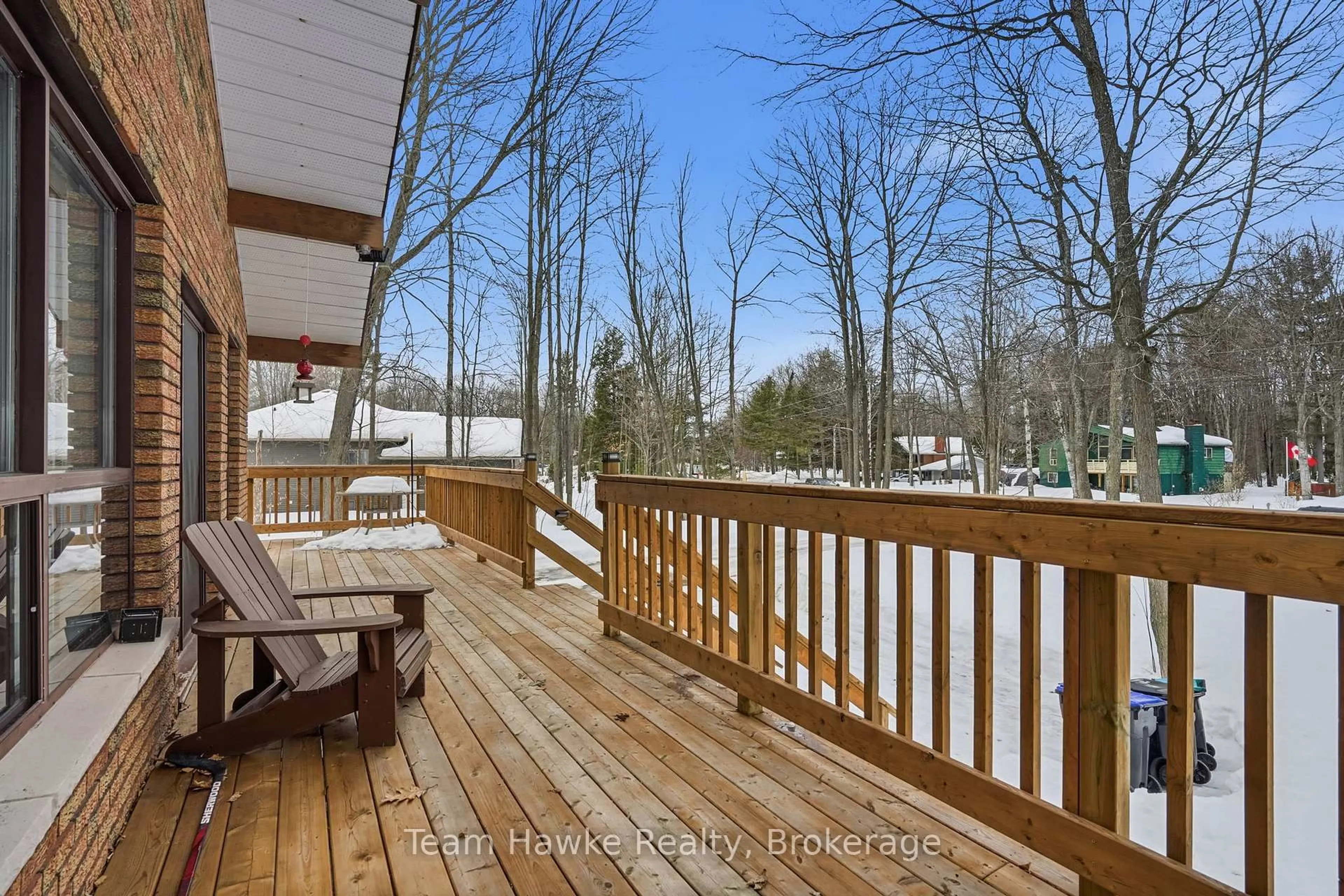 Patio, water/lake/river/ocean view for 77 Tall Pines Dr, Tiny Ontario L9M 0H4