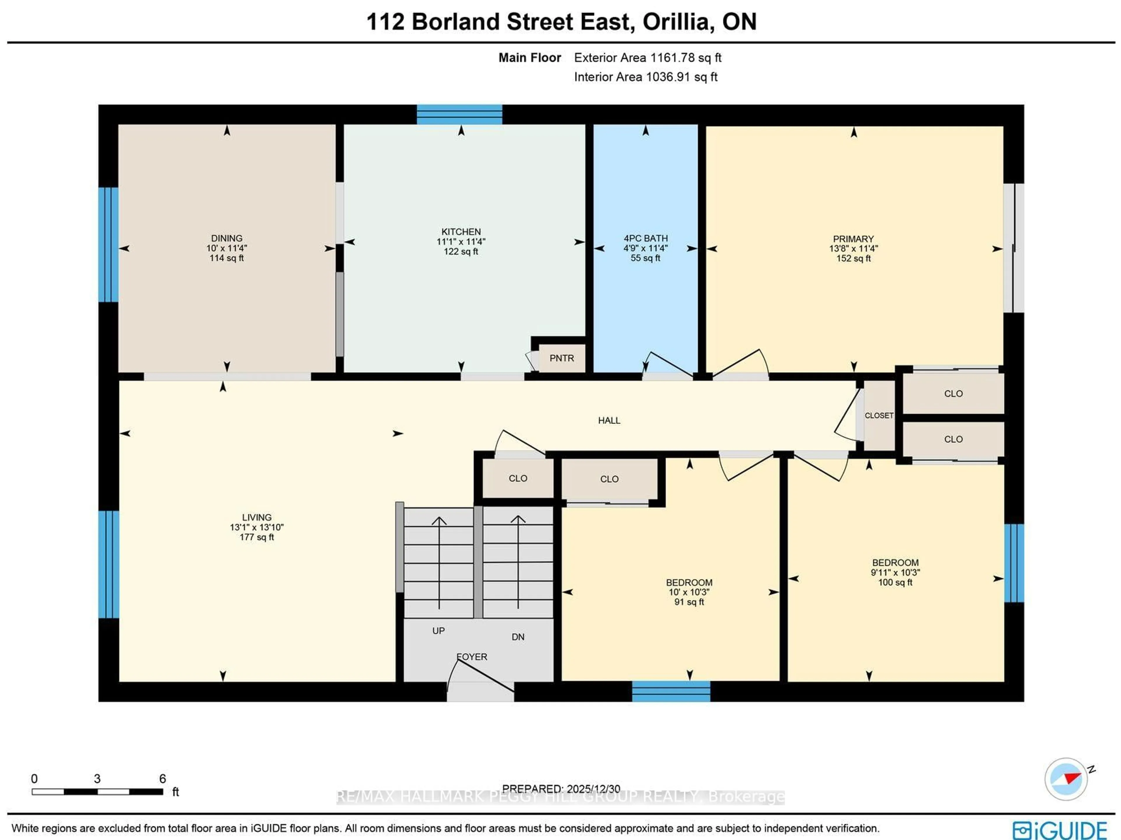Floor plan for 112 Borland St, Orillia Ontario L3V 2B7