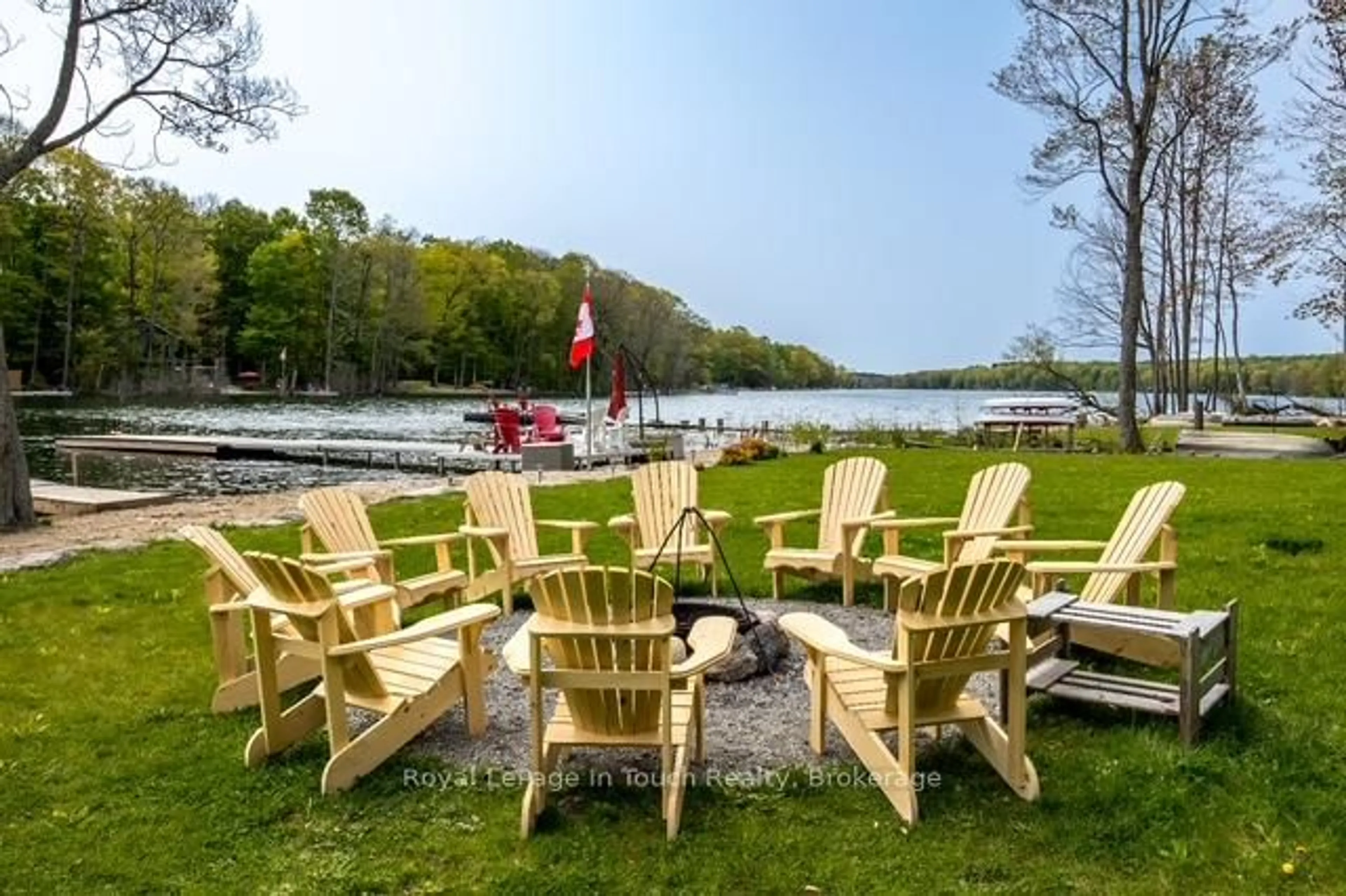 Patio, water/lake/river/ocean view for 157 Farlain Lake Rd, Tiny Ontario L9M 0B9