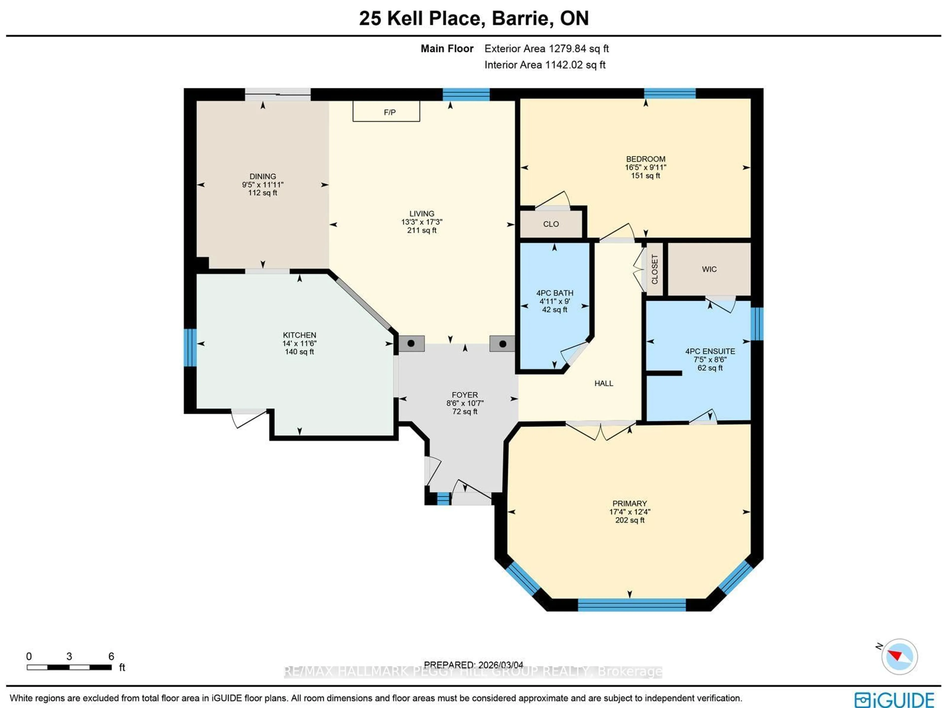 Floor plan for 25 Kell Pl, Barrie Ontario L4N 9K4