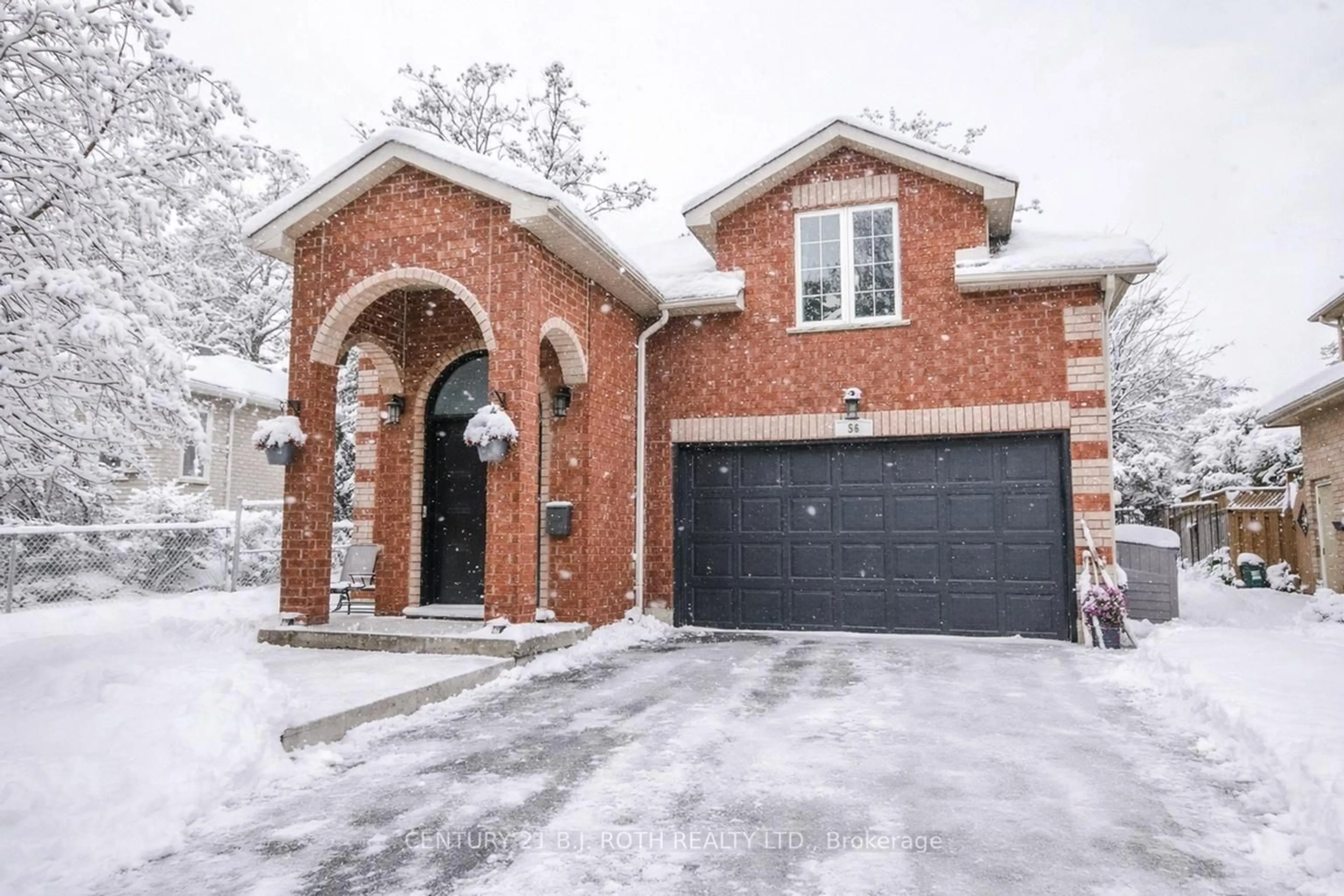 Home with brick exterior material, street for 56 Monique Cres, Barrie Ontario L4M 6Y4
