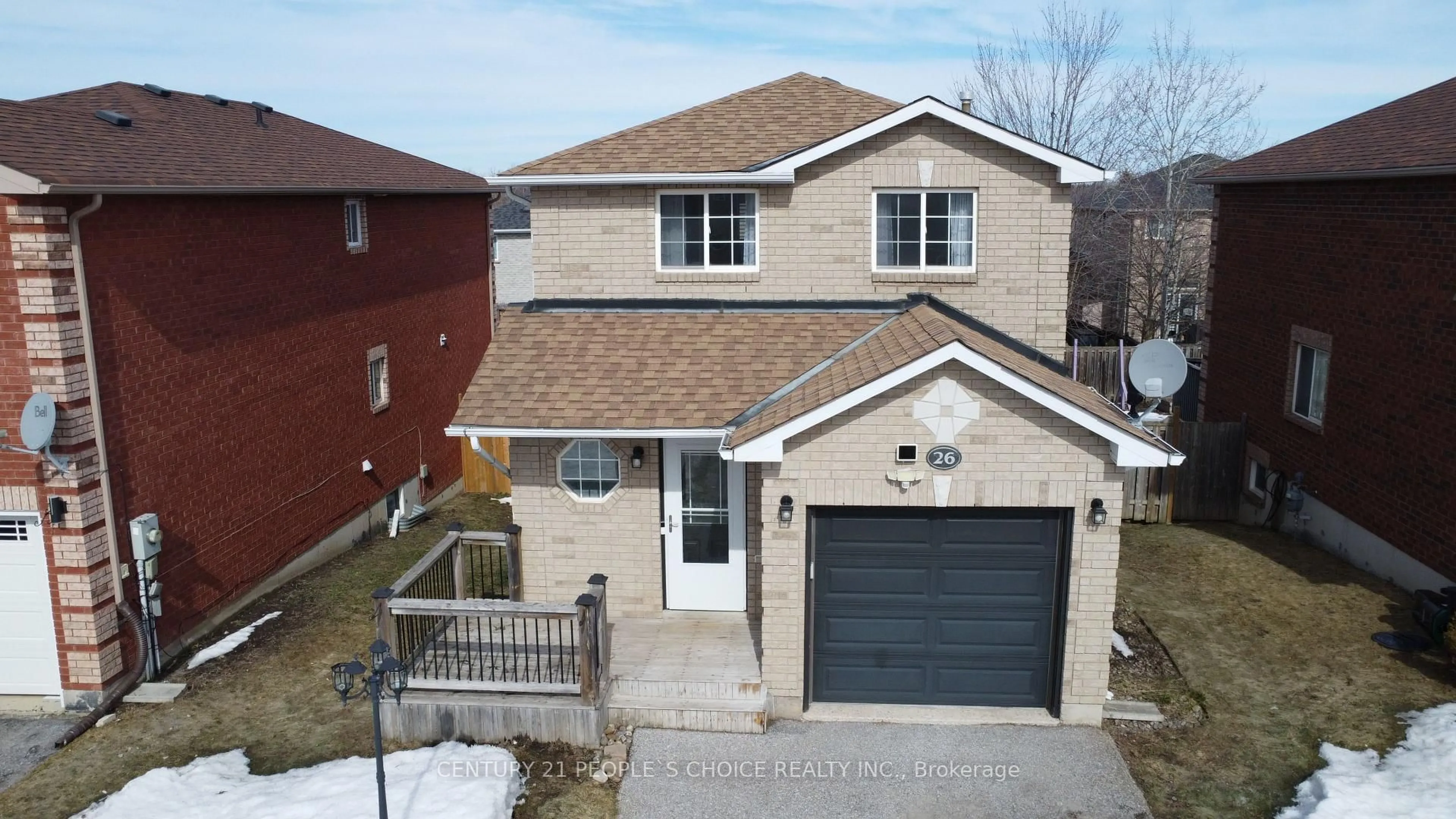 A pic from outside/outdoor area/front of a property/back of a property/a pic from drone, street for 26 Booth Lane, Barrie Ontario L4N 0S4