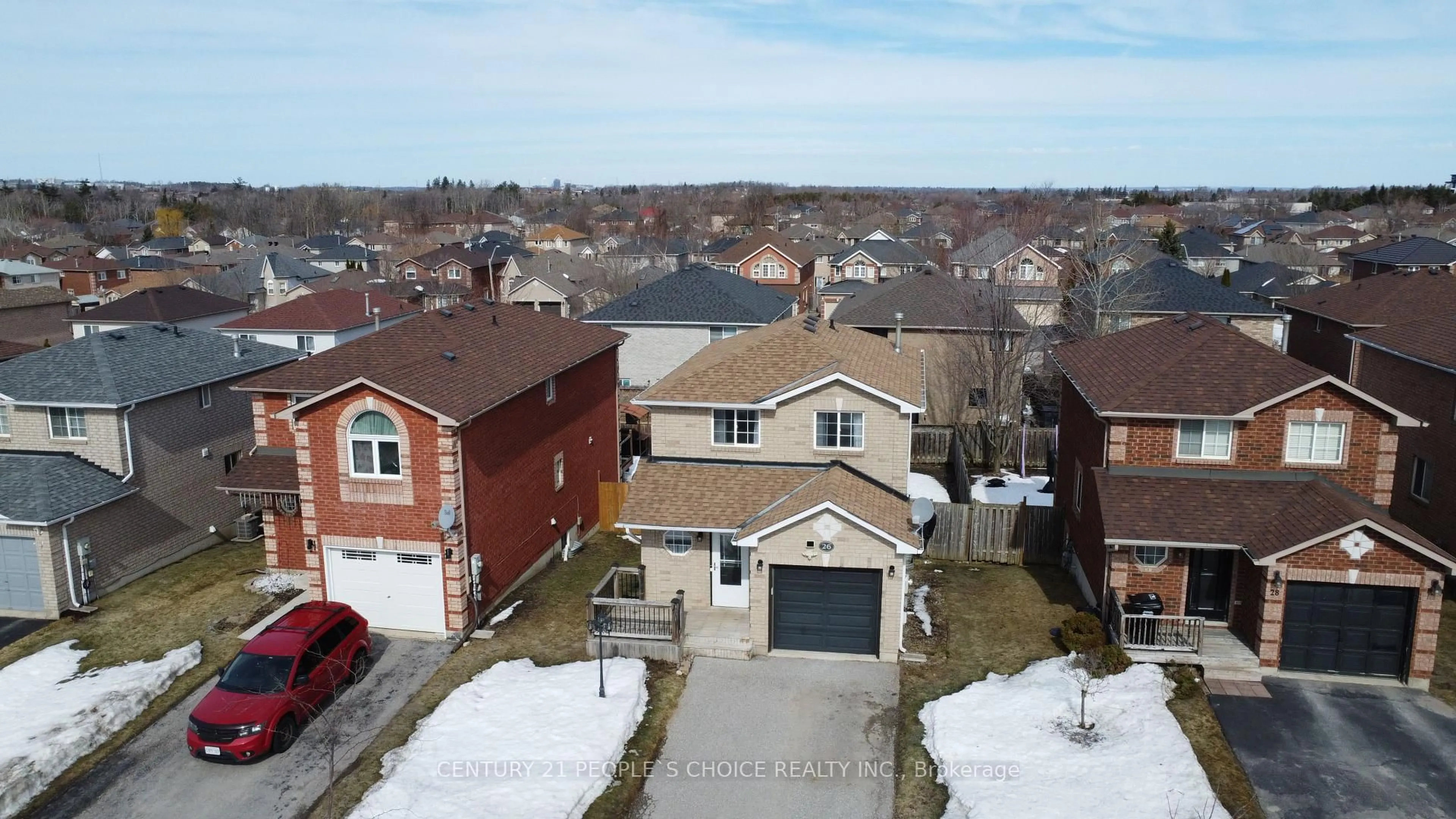 A pic from outside/outdoor area/front of a property/back of a property/a pic from drone, street for 26 Booth Lane, Barrie Ontario L4N 0S4