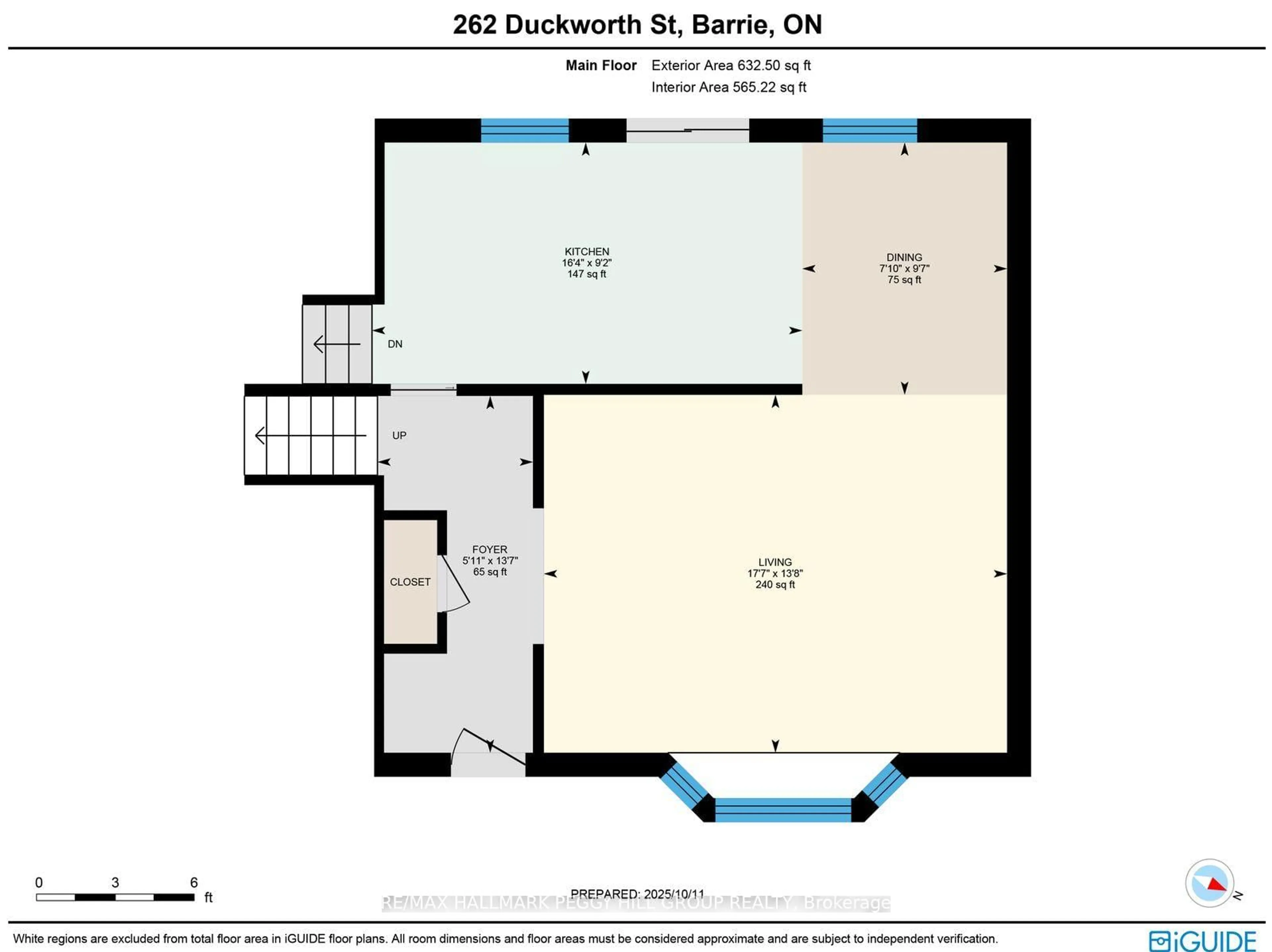 Floor plan for 262 Duckworth St, Barrie Ontario L4M 3X2