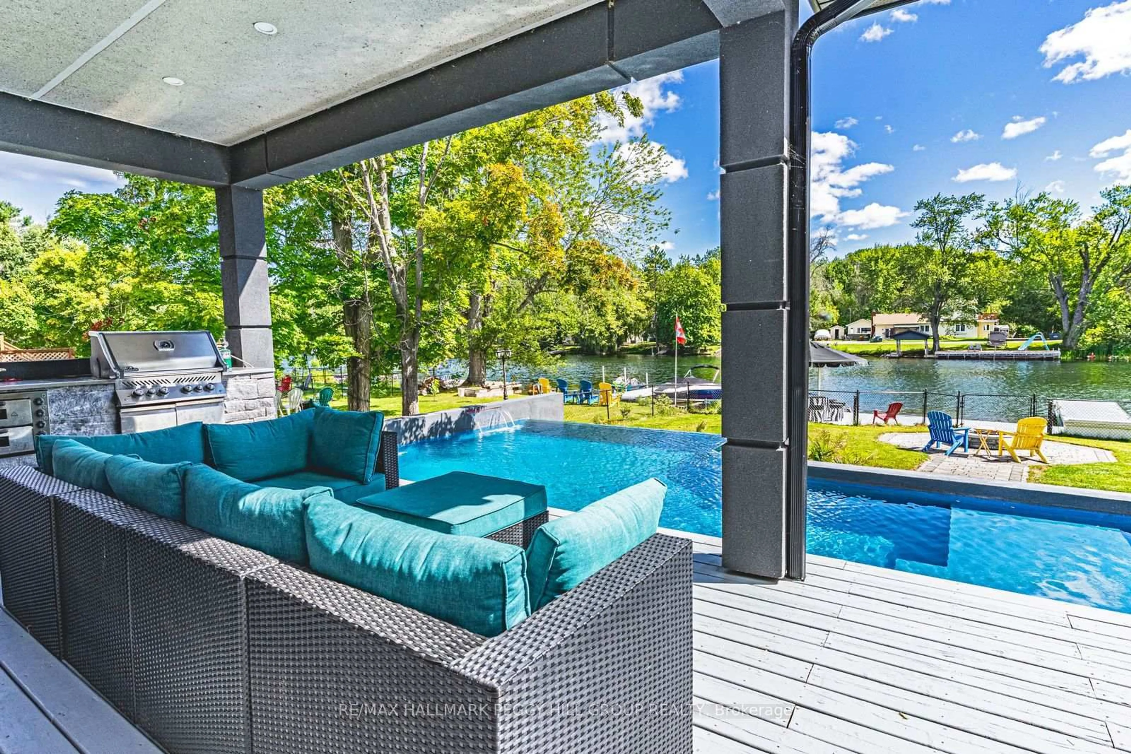 Patio, water/lake/river/ocean view for 1657 Peninsula Point Rd, Severn Ontario P0E 1N0