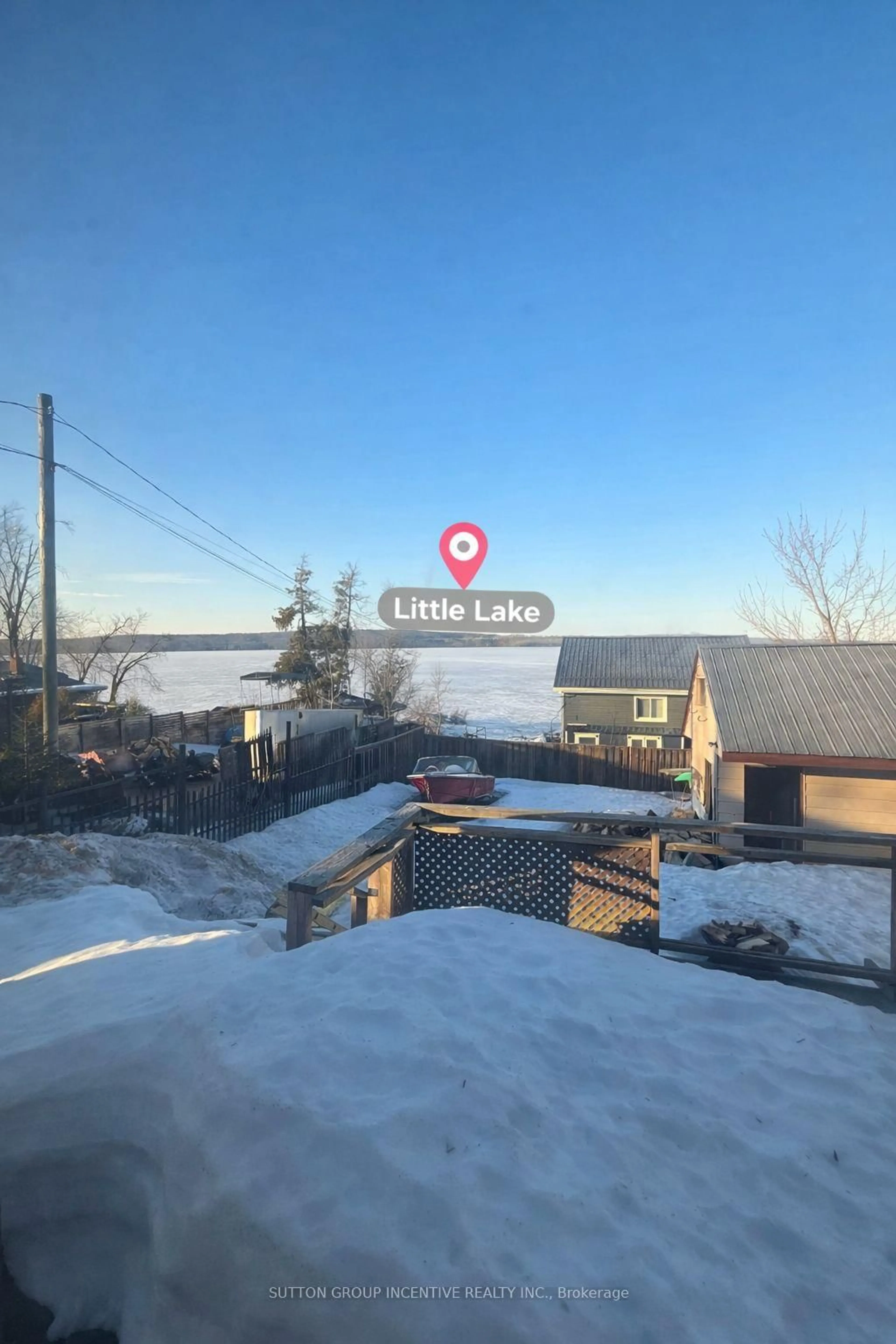 A pic from outside/outdoor area/front of a property/back of a property/a pic from drone, water/lake/river/ocean view for 64 Little Lake Dr, Barrie Ontario L4M 7C1