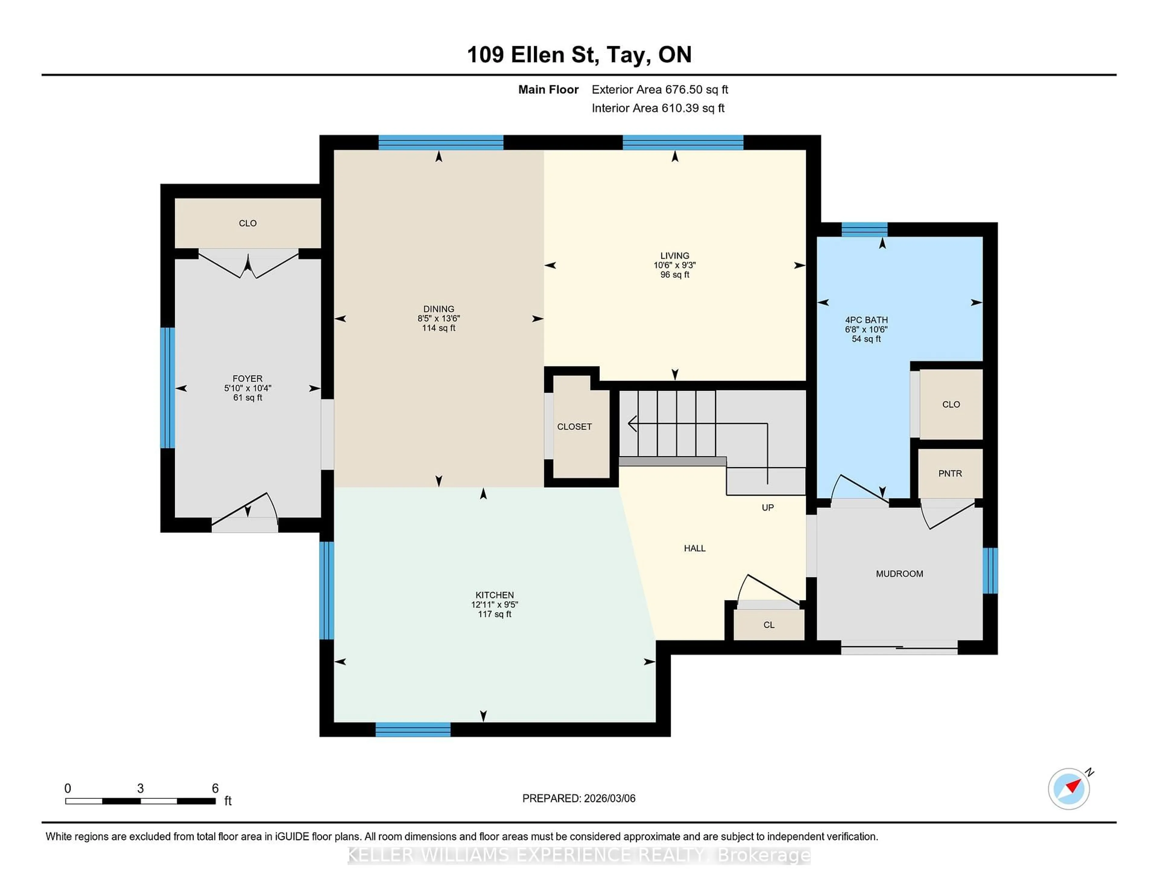 Floor plan for 109 Ellen St, Tay Ontario L0K 2A0