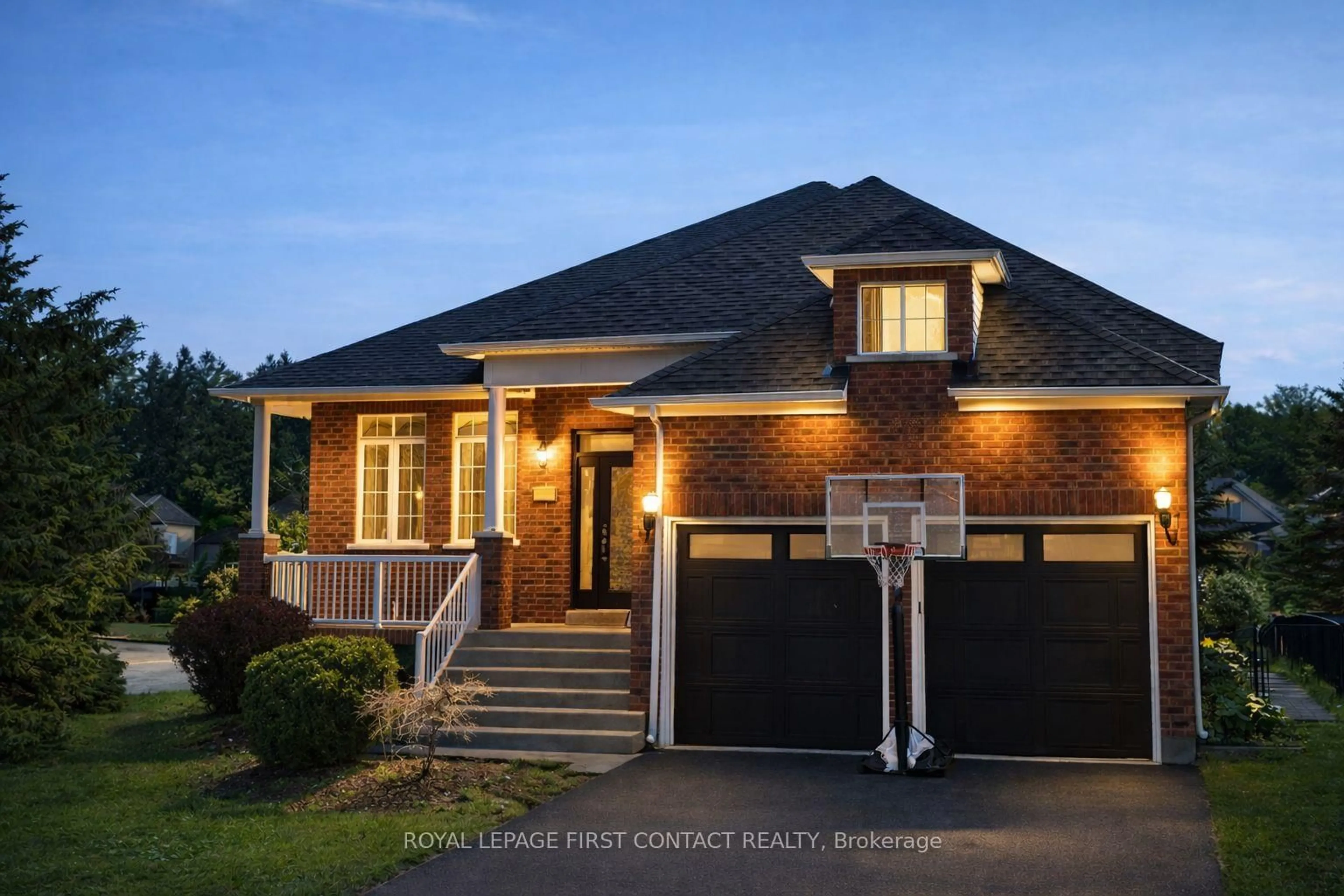 Home with brick exterior material, street for 1 MASTERS Lane, Wasaga Beach Ontario L9Z 1S9