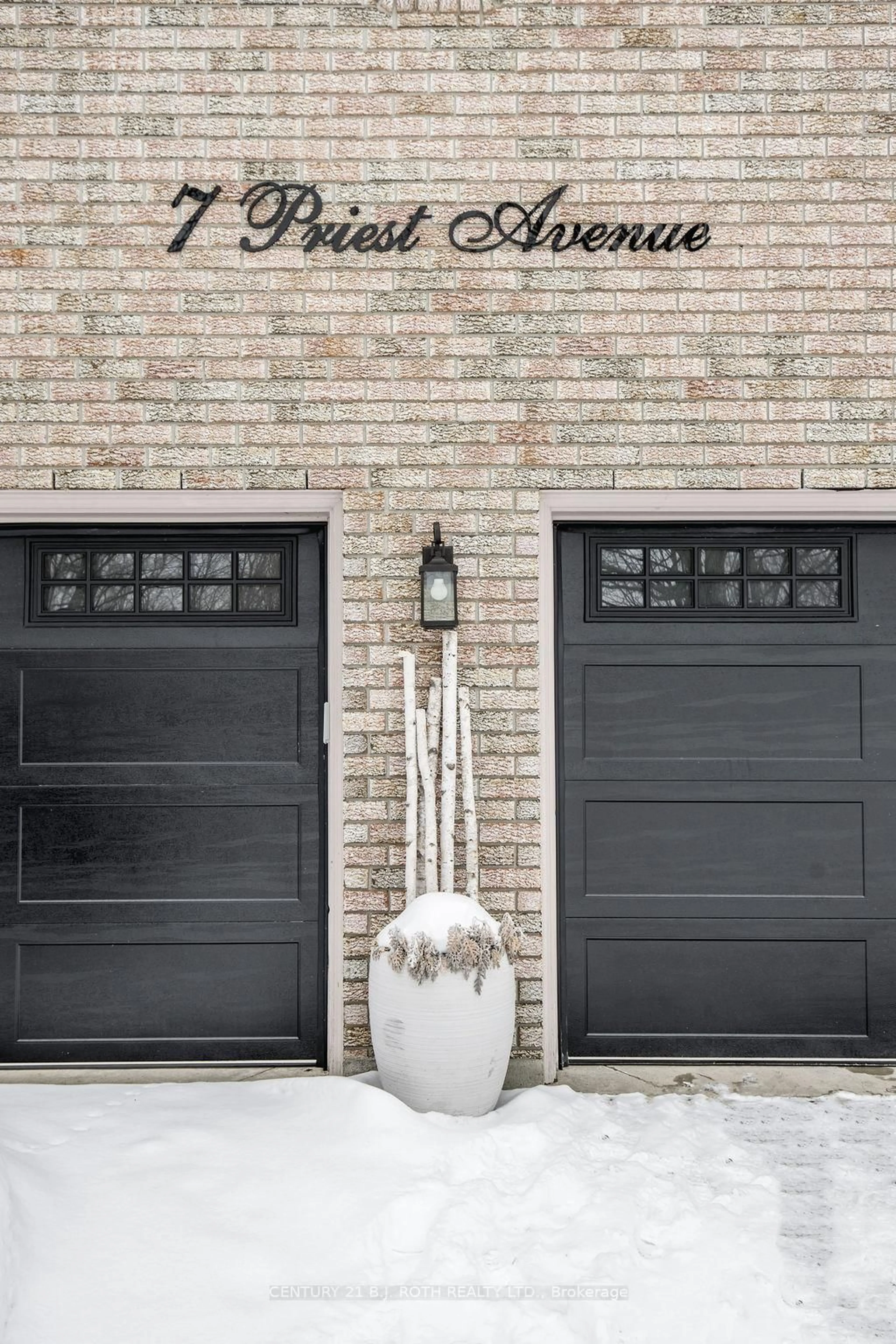 Home with brick exterior material, street for 7 Priest Ave, Springwater Ontario L9X 0G9