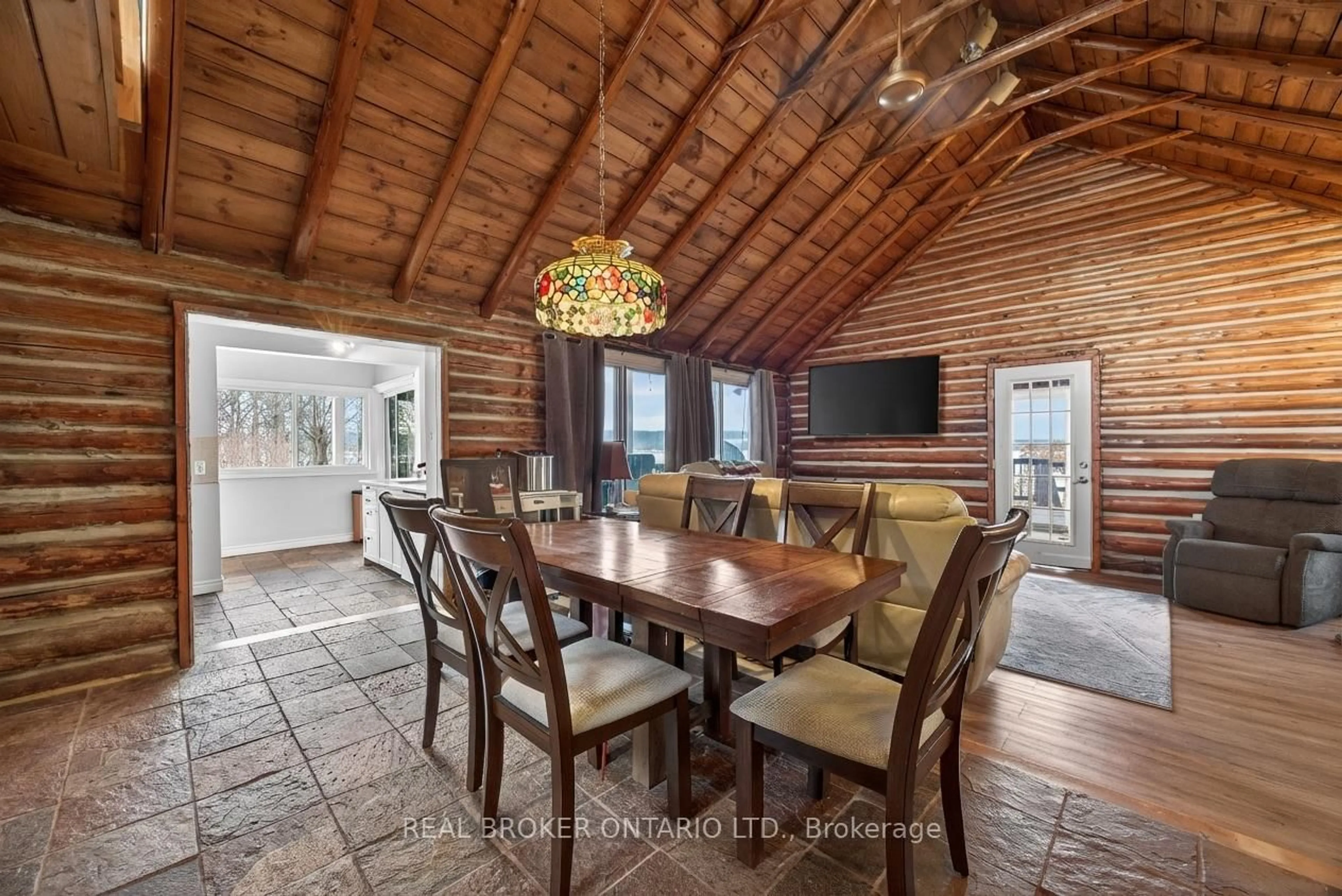 Dining room, wood/laminate floor for 1866 Tay Bay Rd, Severn Ontario L0K 1E0