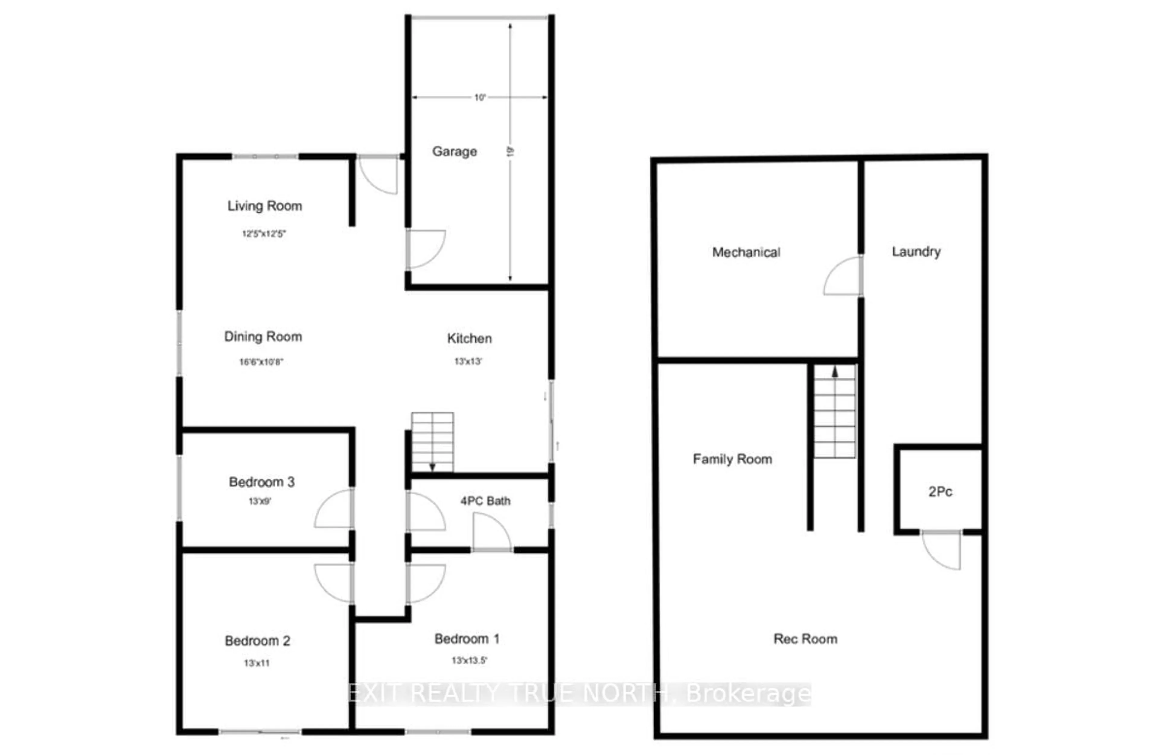 Floor plan for 9 Sinclair Crt, Barrie Ontario L4N 5X8