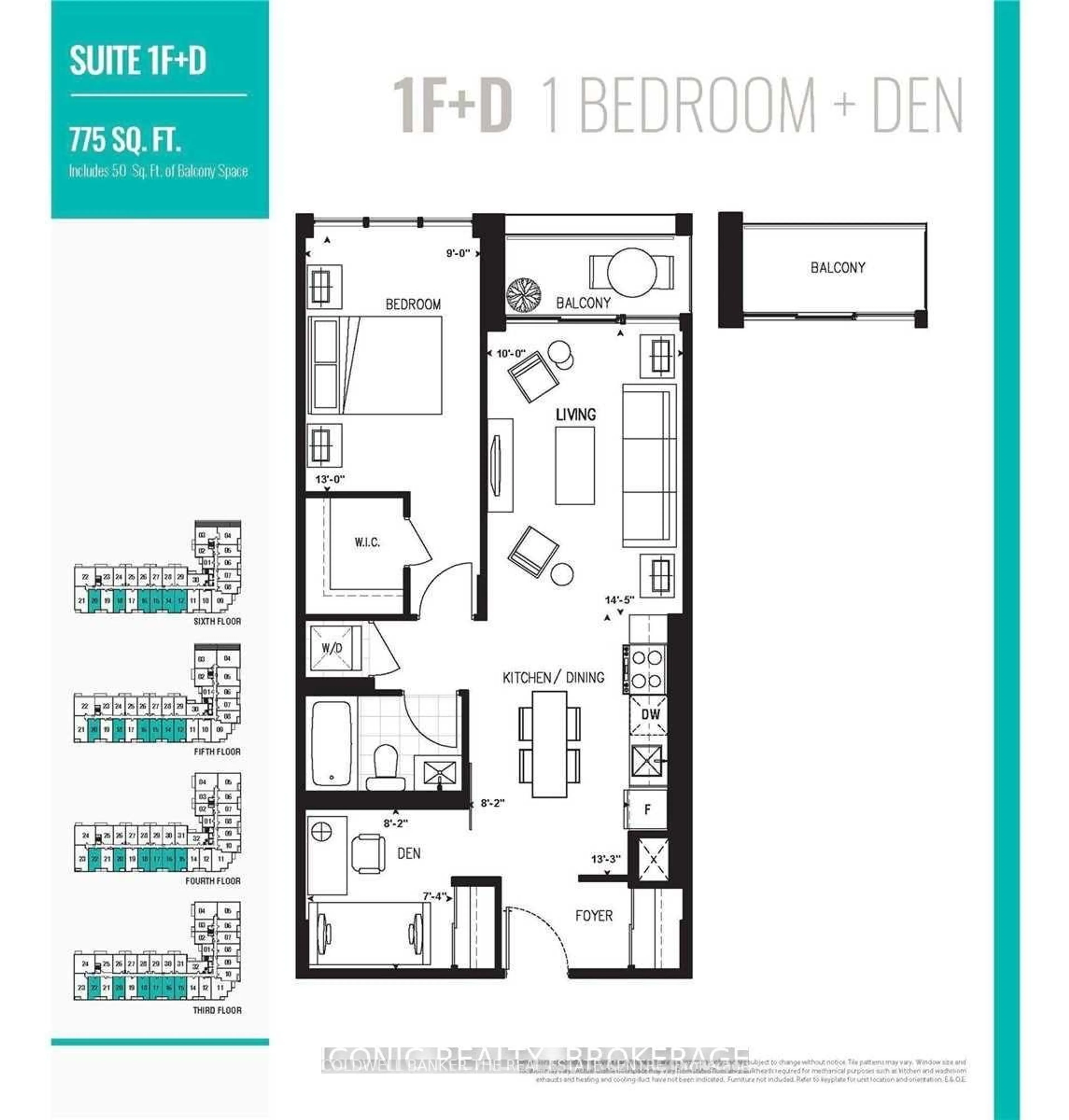 Floor plan for 681 Yonge St #516, Barrie Ontario L4N 4E8