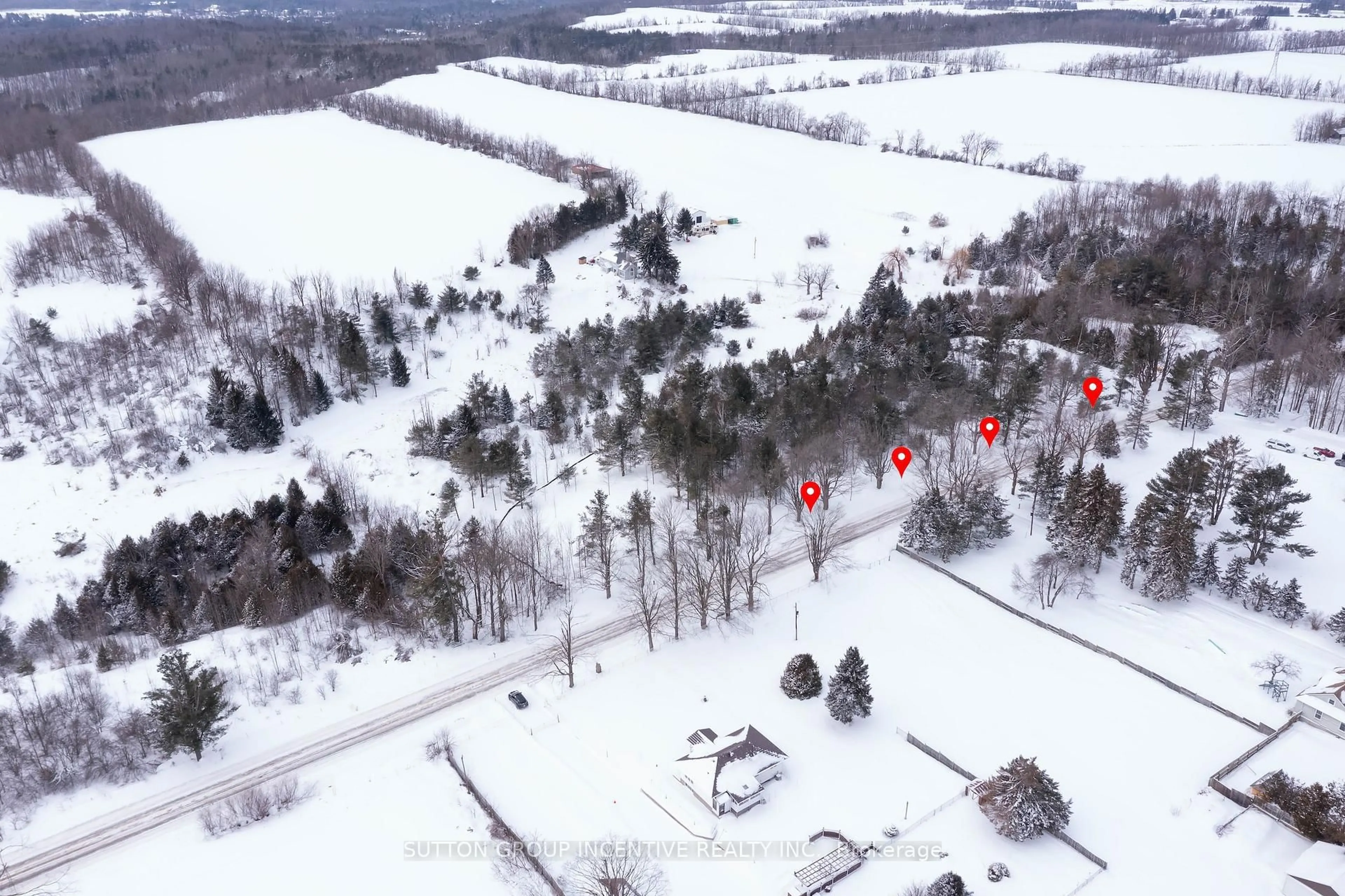 A pic from outside/outdoor area/front of a property/back of a property/a pic from drone, unknown for Part 3, Plan 51 Part of Lot 19 Concession 2 Rd, Springwater Ontario L0L 1X0
