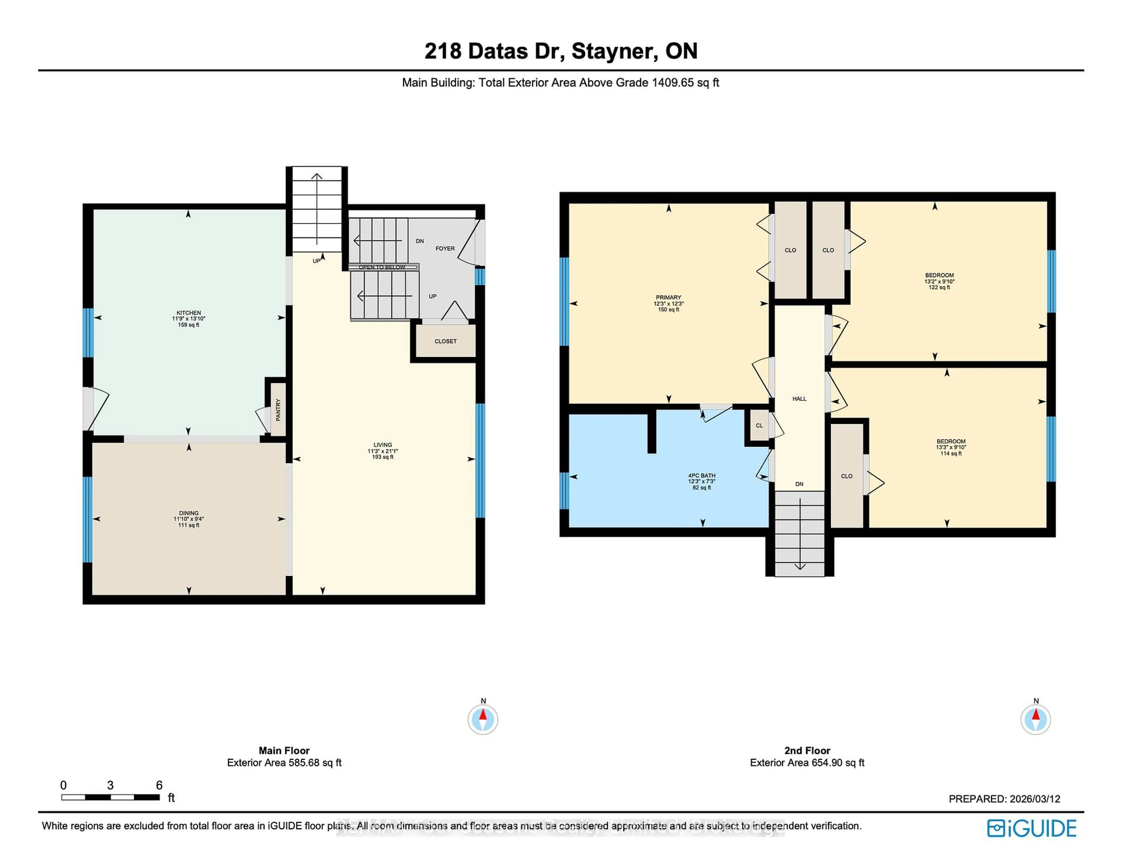 Floor plan for 218 Datas Dr, Clearview Ontario L0M 1S0