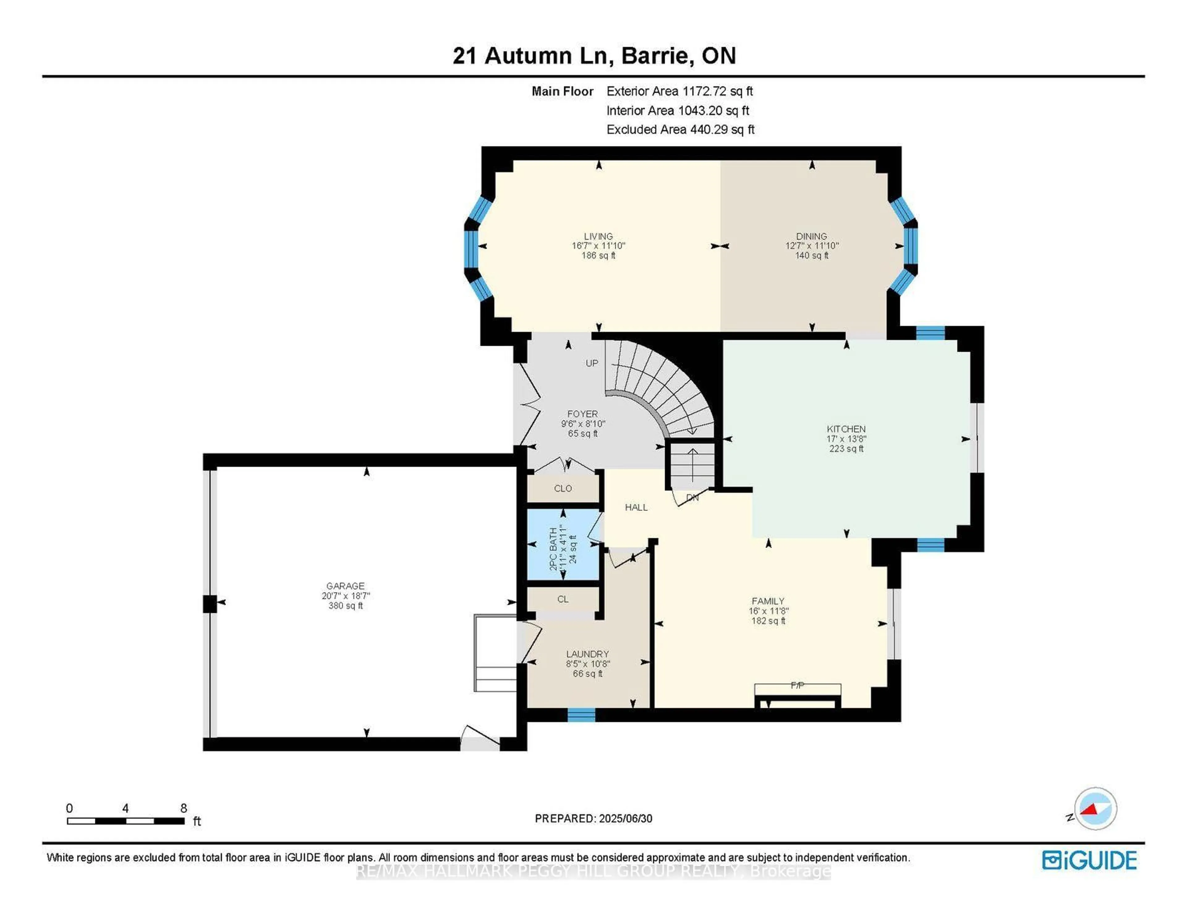 Floor plan for 21 Autumn Lane, Barrie Ontario L4N 6G8