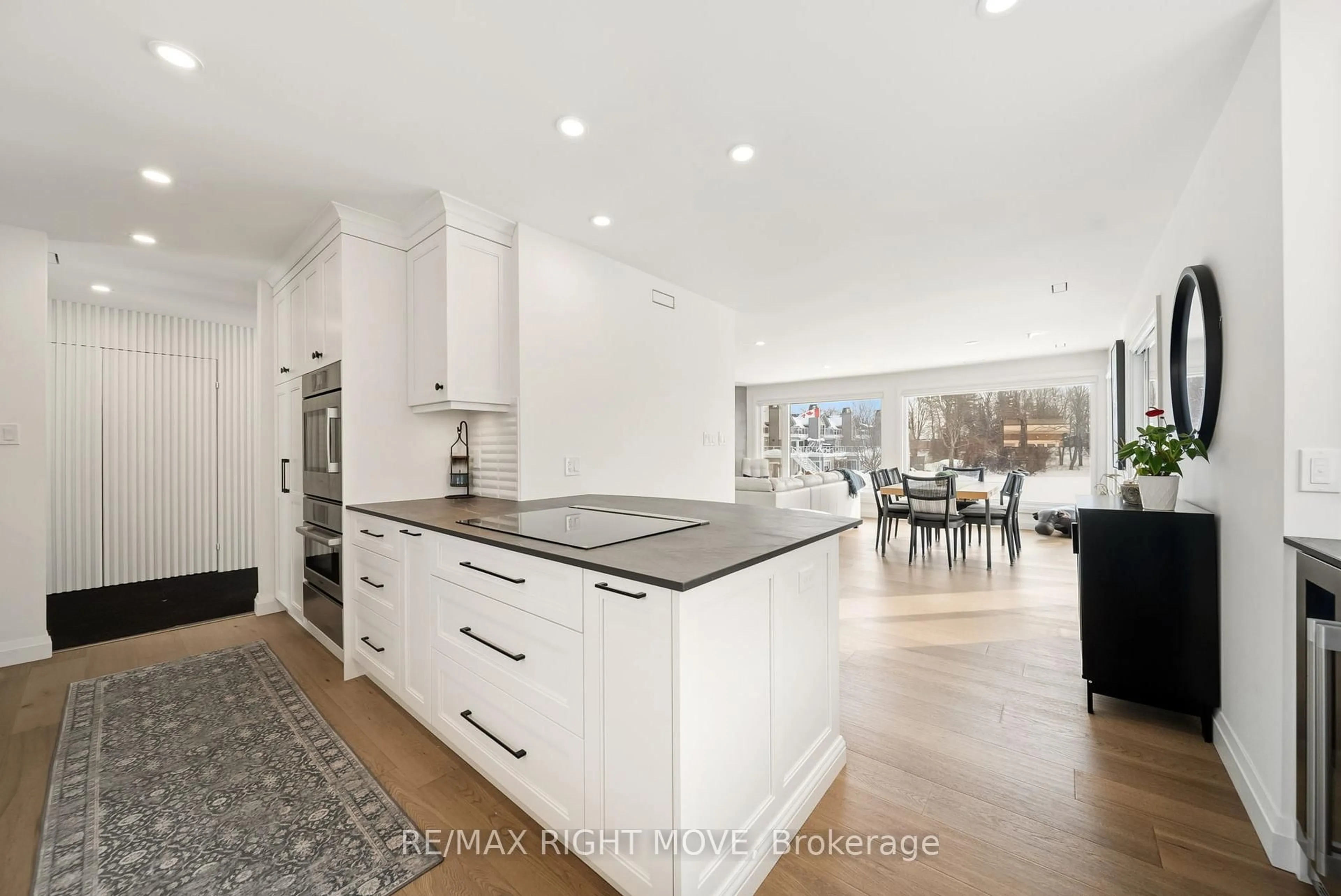 Open concept kitchen, ceramic/tile floor for 585 Atherley Rd #205, Orillia Ontario L3V 7L5