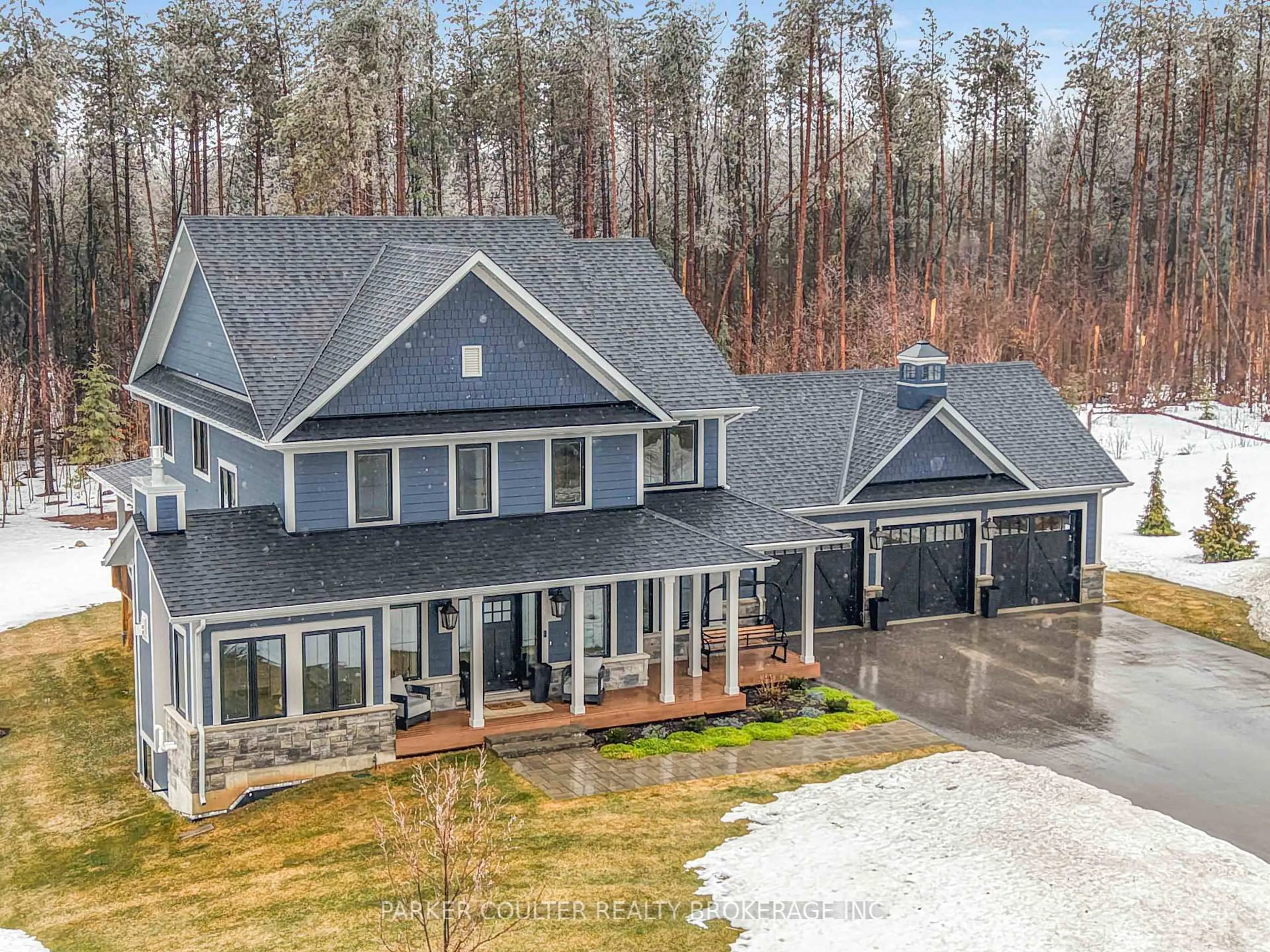 A pic from outside/outdoor area/front of a property/back of a property/a pic from drone, unknown for 70 Georgian Grande Dr, Oro-Medonte Ontario L0K 1E0