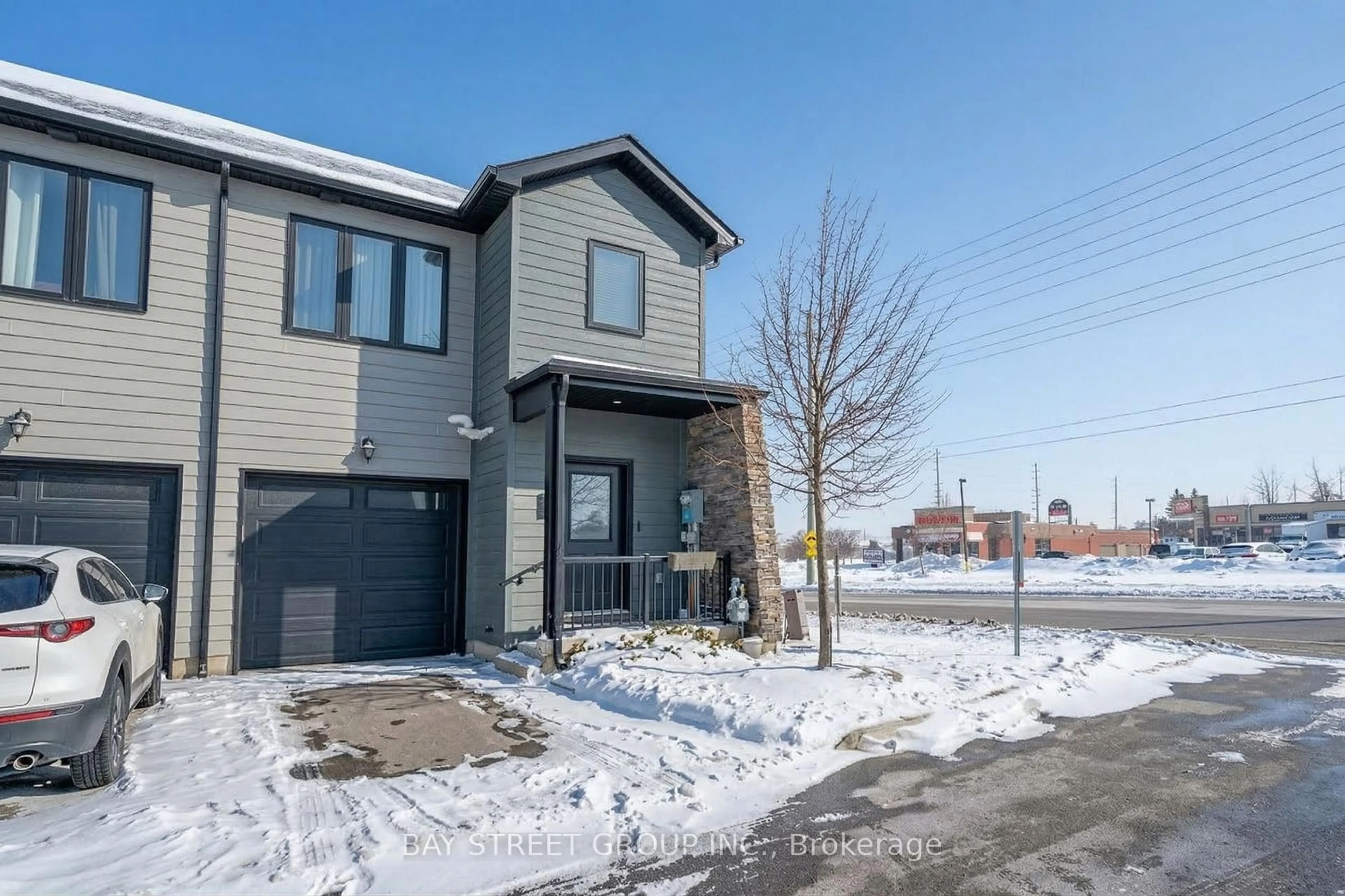 Home with brick exterior material, street for 1 Stonehart Lane, Barrie Ontario L4M 7E8