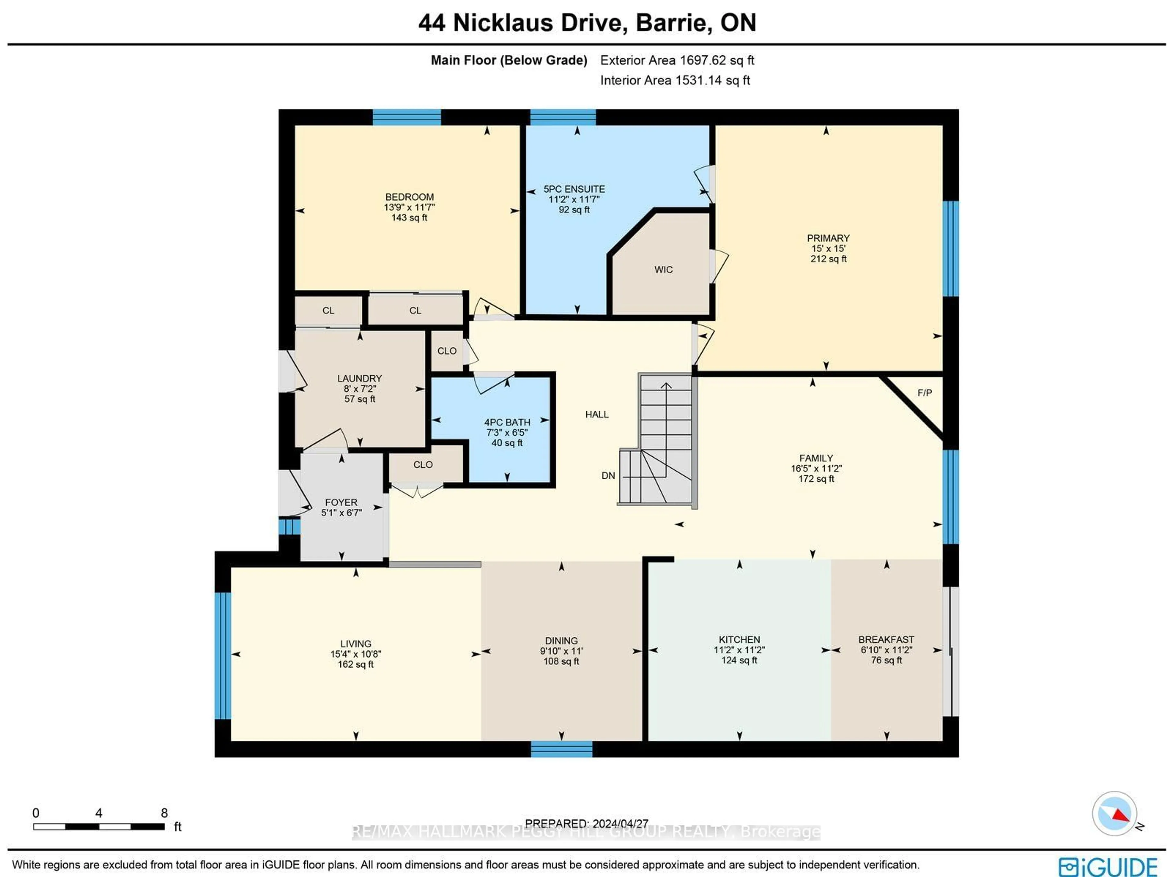 Floor plan for 44 Nicklaus Dr, Barrie Ontario L4M 6W5