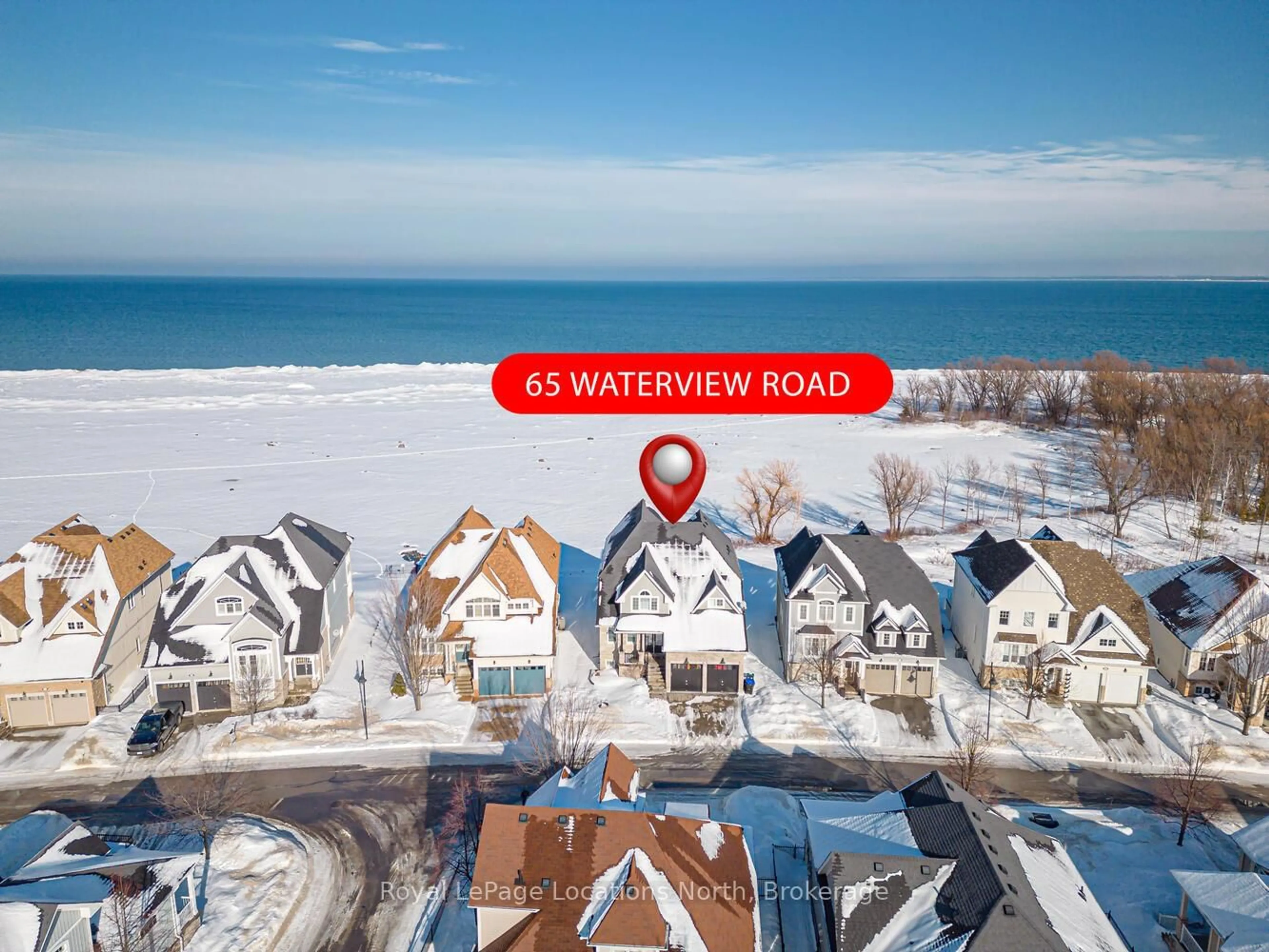 A pic from outside/outdoor area/front of a property/back of a property/a pic from drone, water/lake/river/ocean view for 65 Waterview Rd, Wasaga Beach Ontario L9Z 0E9
