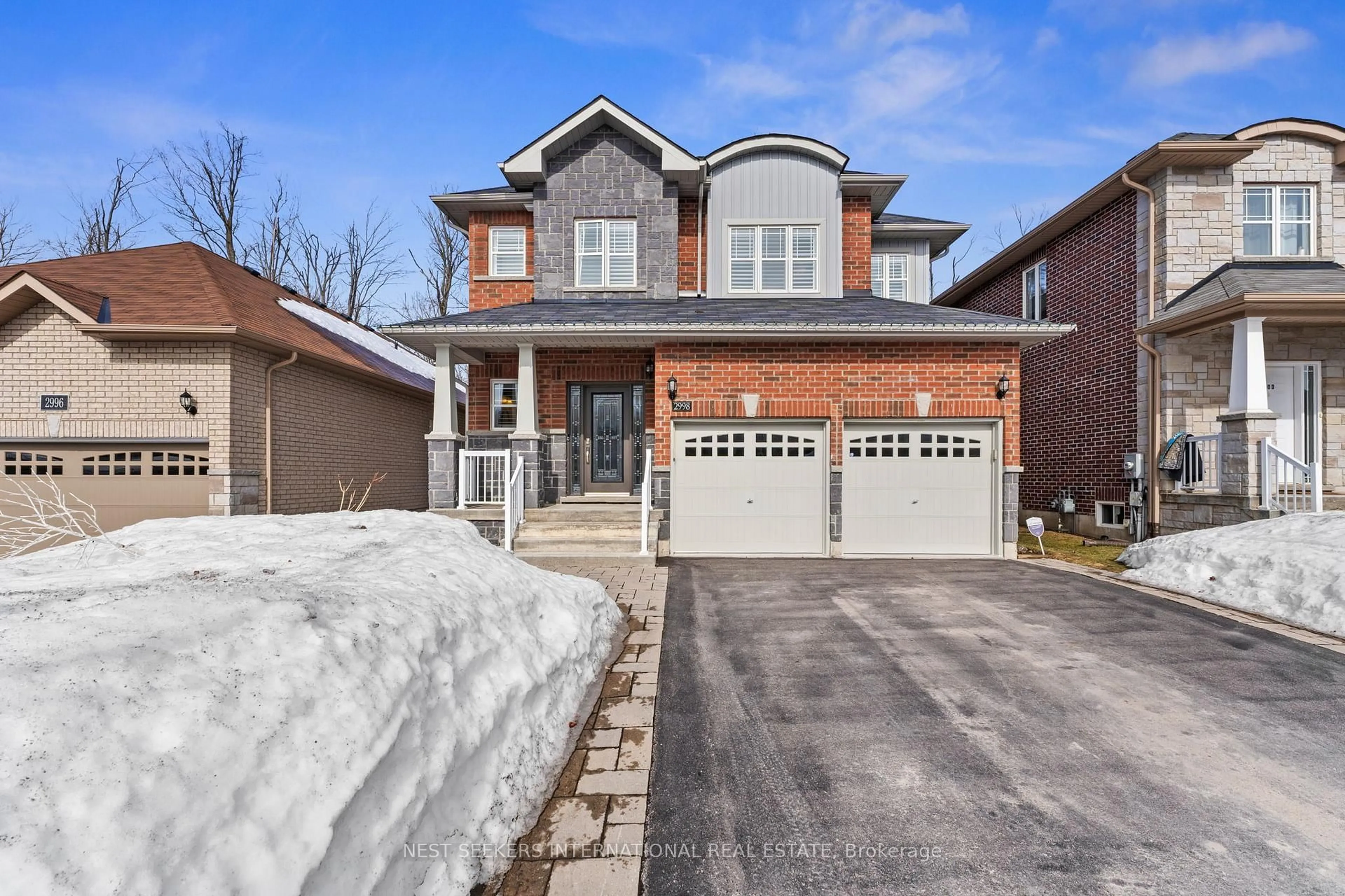 Home with brick exterior material, street for 2998 Annalysse Dr, Orillia Ontario L3V 8J5