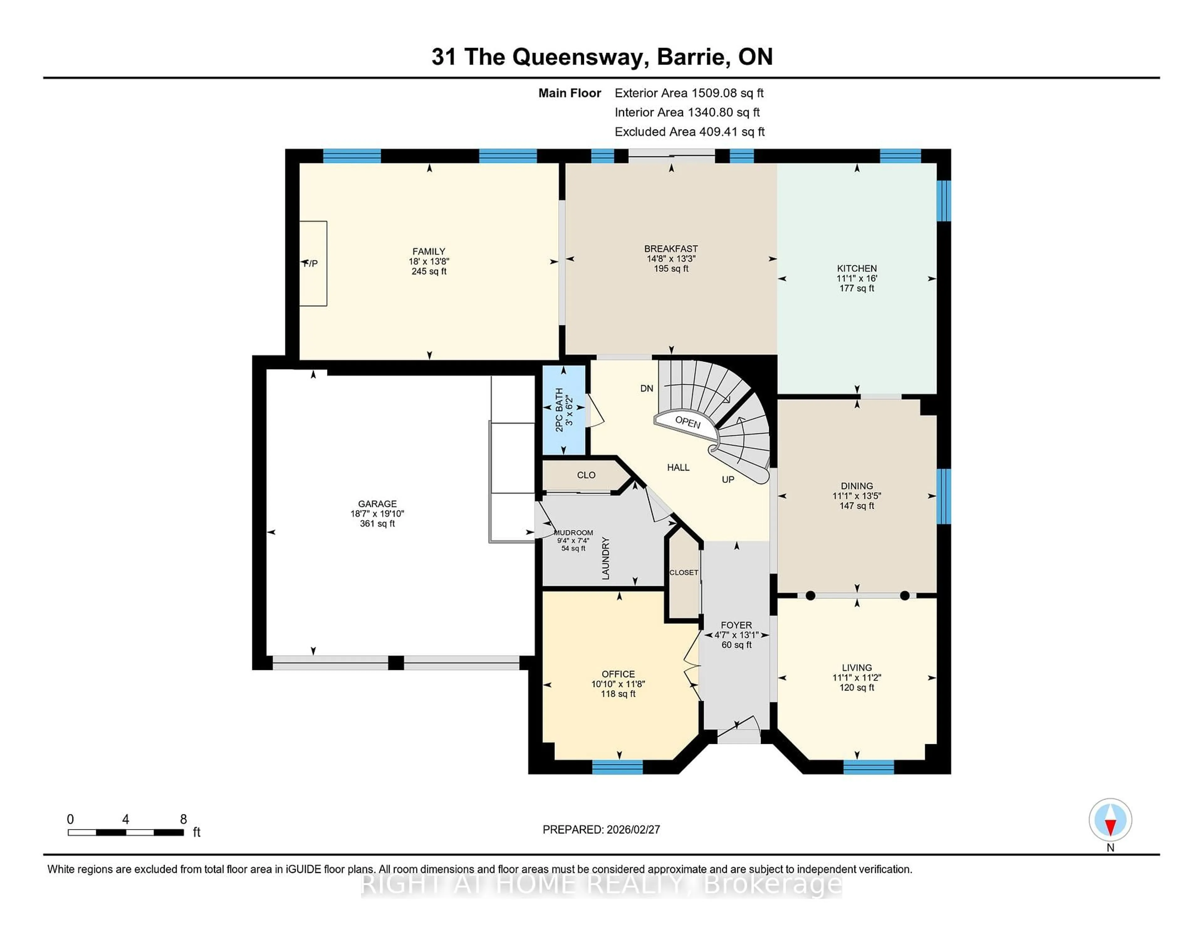 Floor plan for 31 The Queensway, Barrie Ontario L4M 7H5