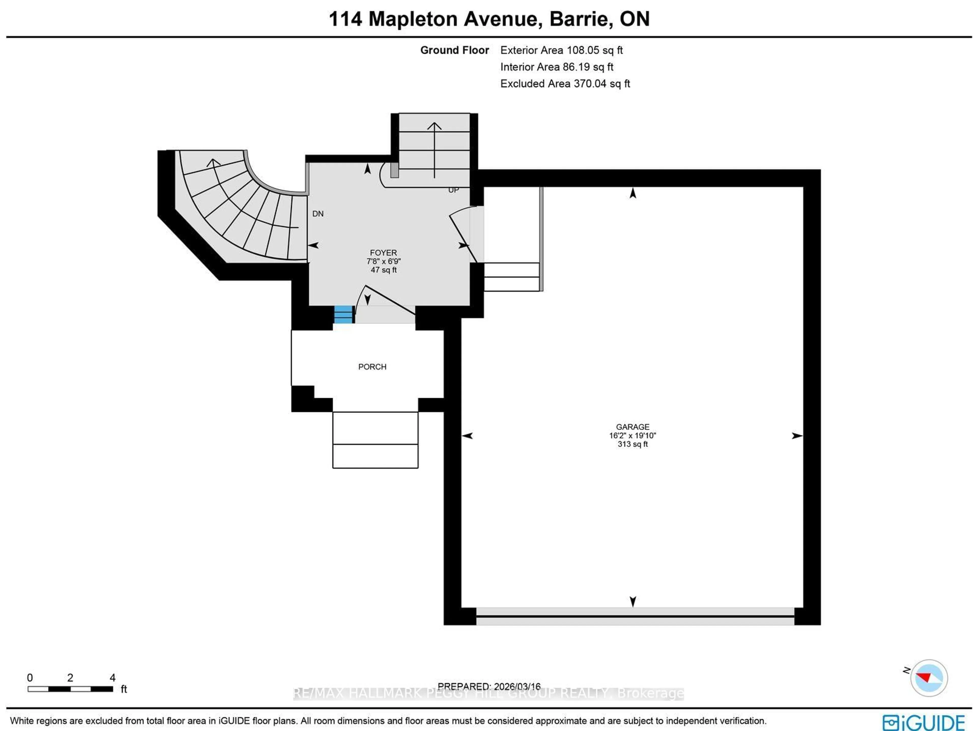 Floor plan for 114 Mapleton Ave, Barrie Ontario L4N 9N6