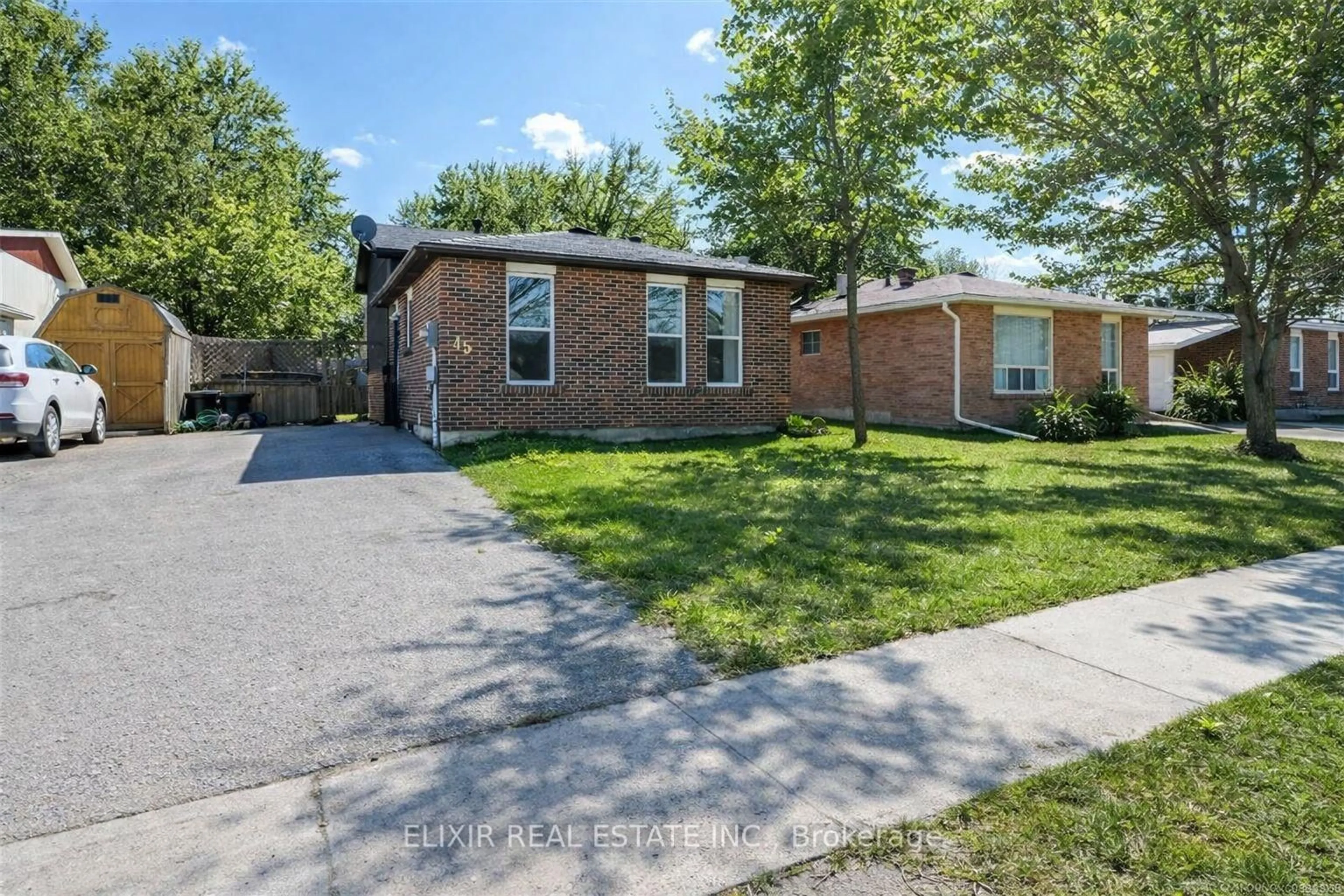 Home with brick exterior material, street for 45 AUSTEN Lane, Barrie Ontario L4N 4V4