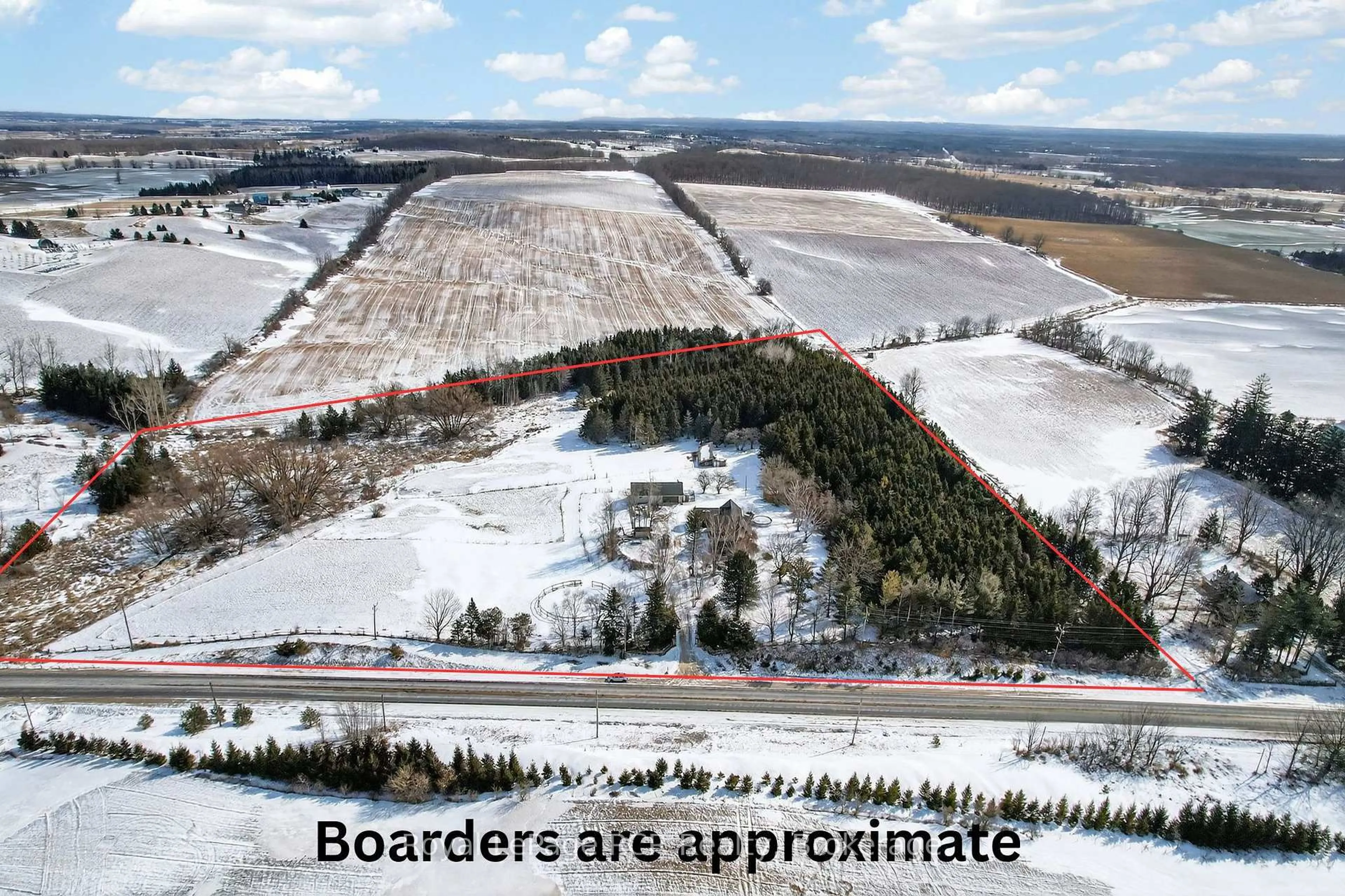 A pic from outside/outdoor area/front of a property/back of a property/a pic from drone, building for 2553 County Road 42, Clearview Ontario L0M 1S0