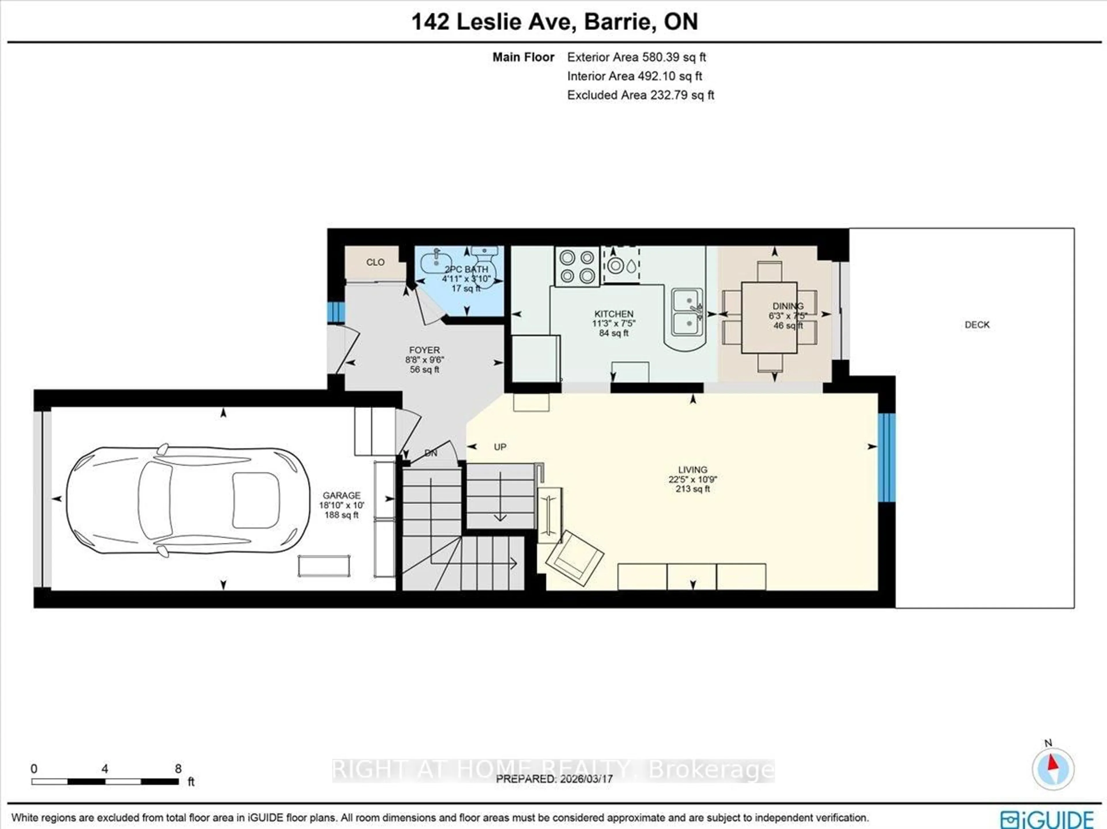 Floor plan for 142 Leslie Ave, Barrie Ontario L4N 9P4