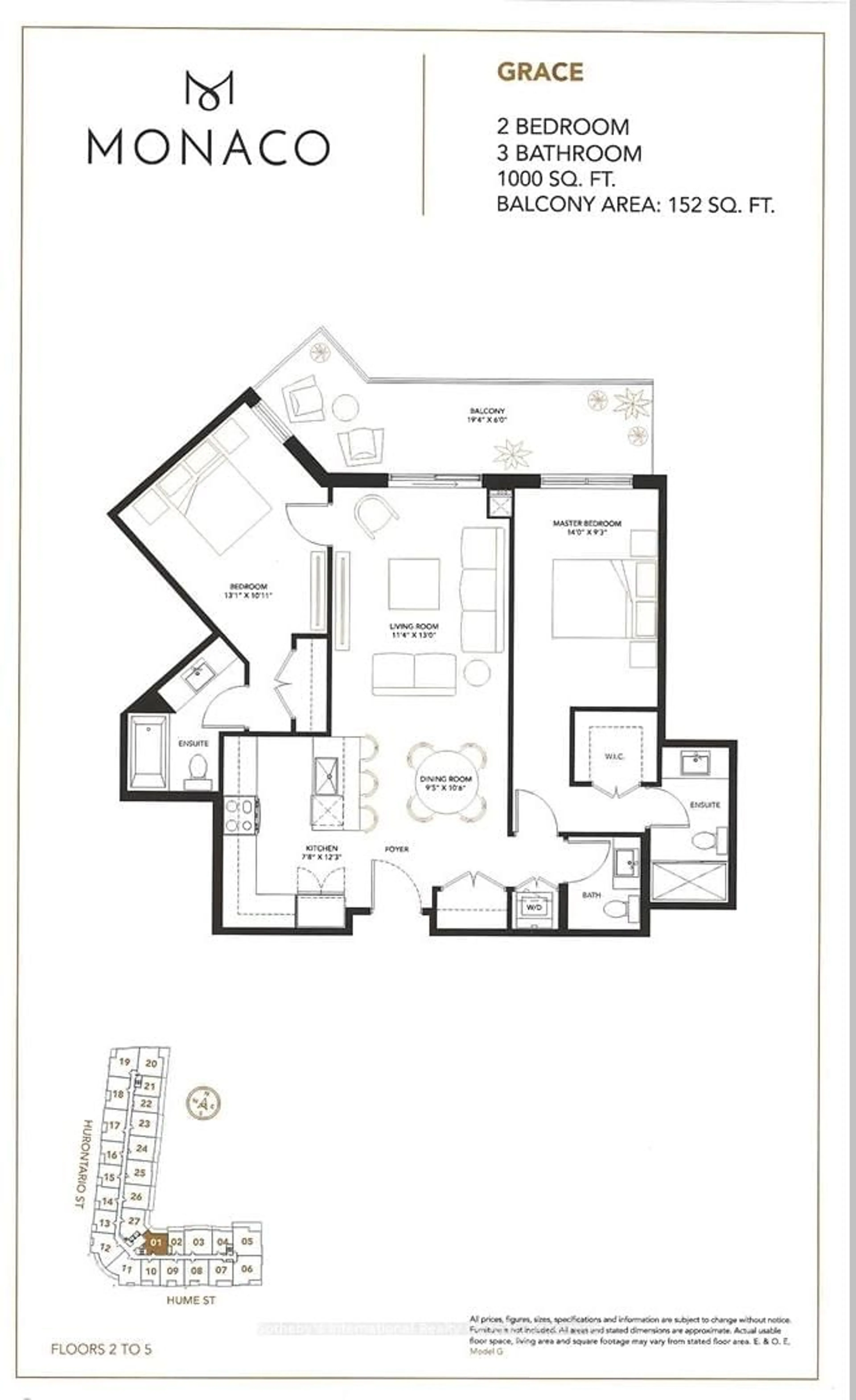 Floor plan for 1 HUME St #301, Collingwood Ontario L9Y 0X3