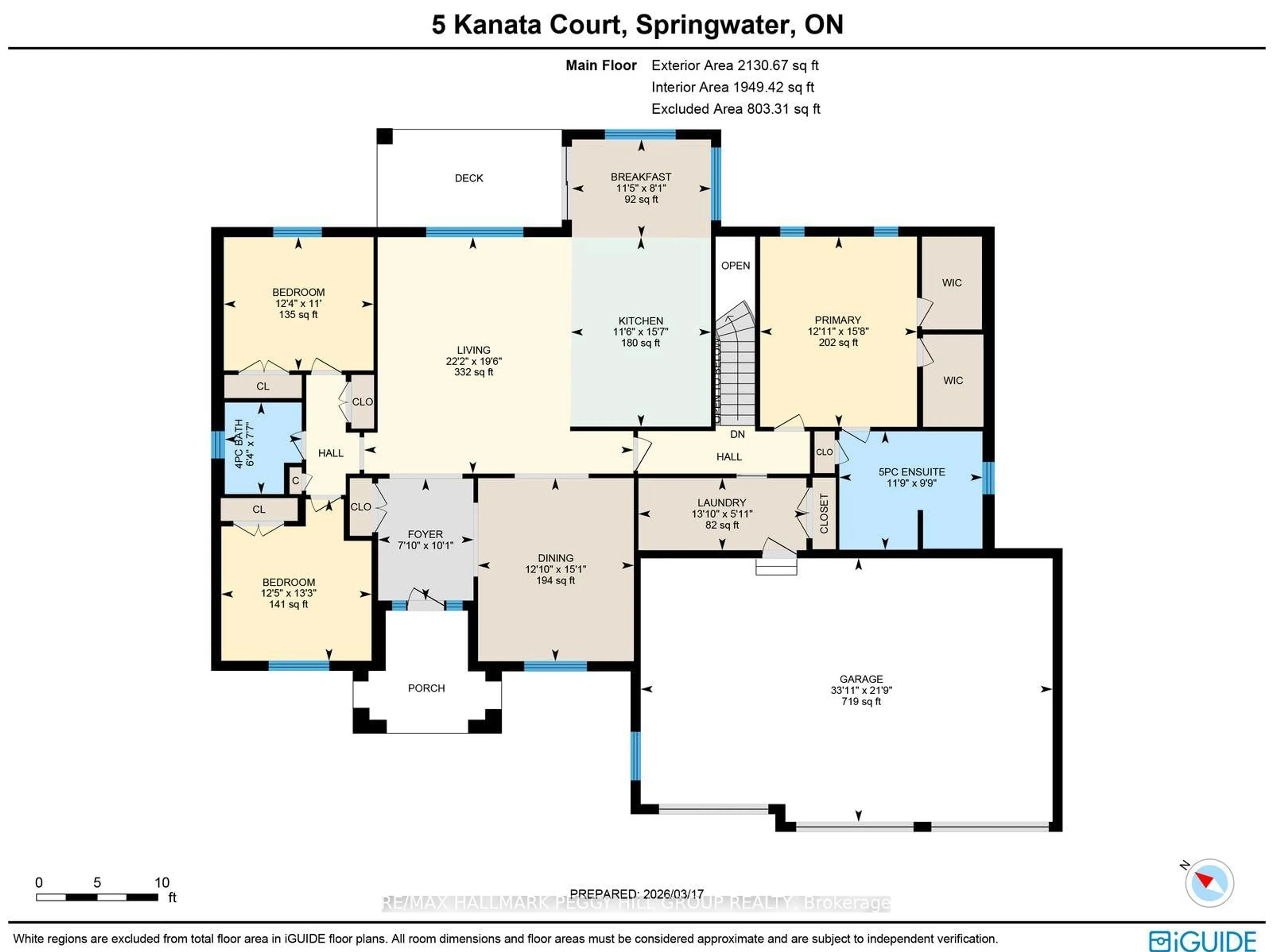 Floor plan for 5 Kanata Crt, Springwater Ontario L9X 0V4