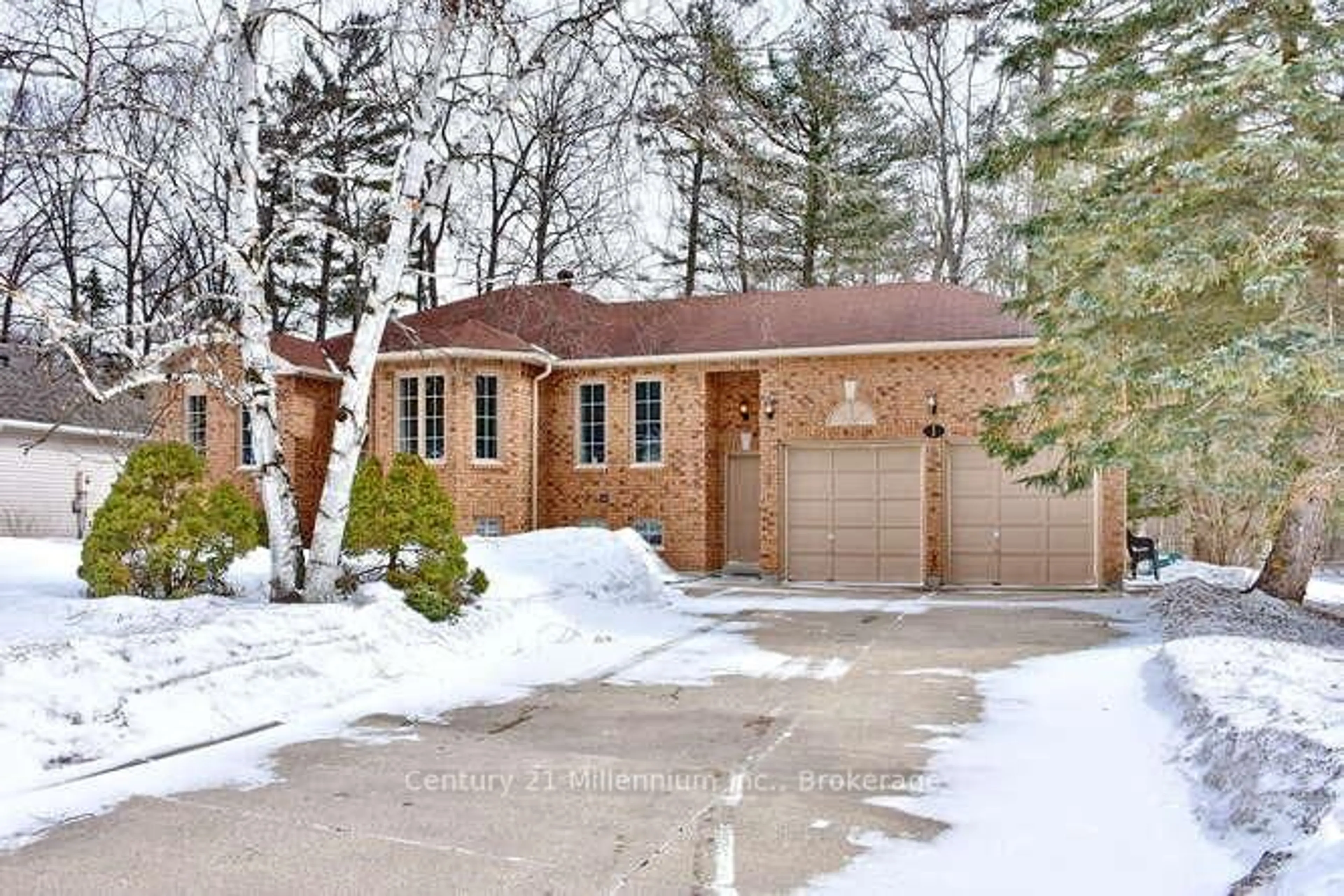 Home with brick exterior material, street for 1 Downer Cres, Wasaga Beach Ontario L9Z 1B9