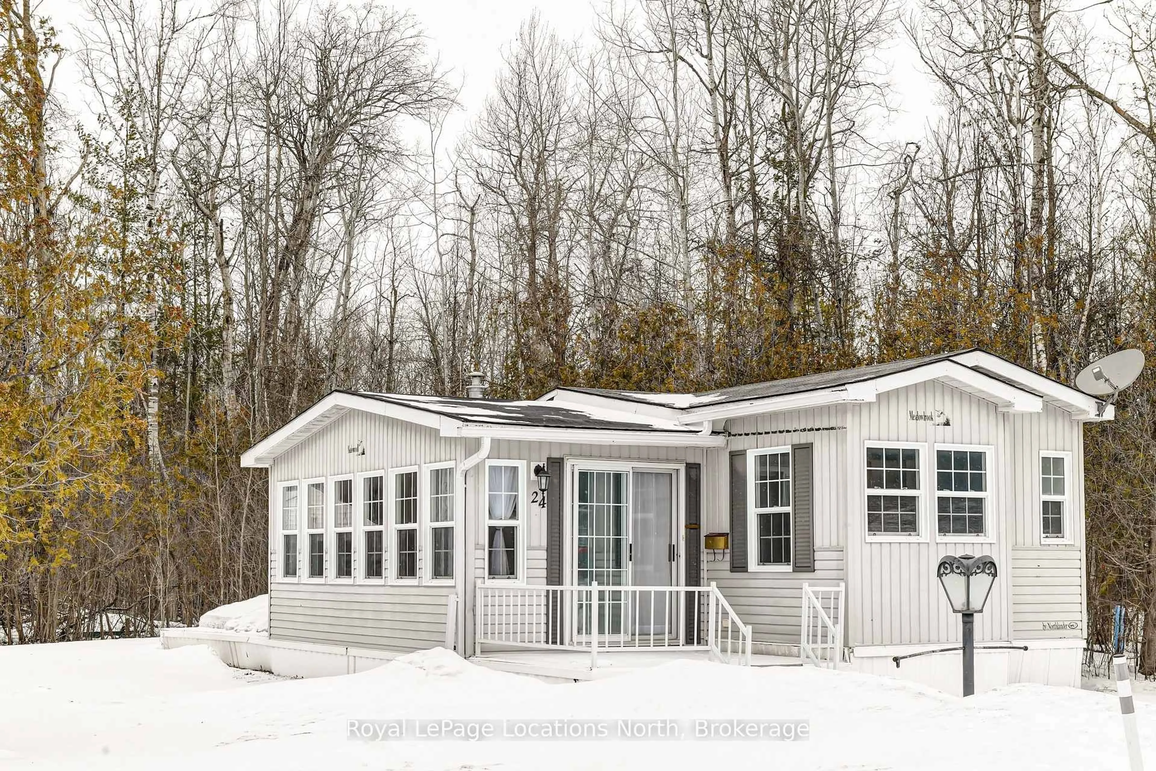 Home with vinyl exterior material, unknown for 24 Prince Charles Ave, Springwater Ontario L0L 1P0