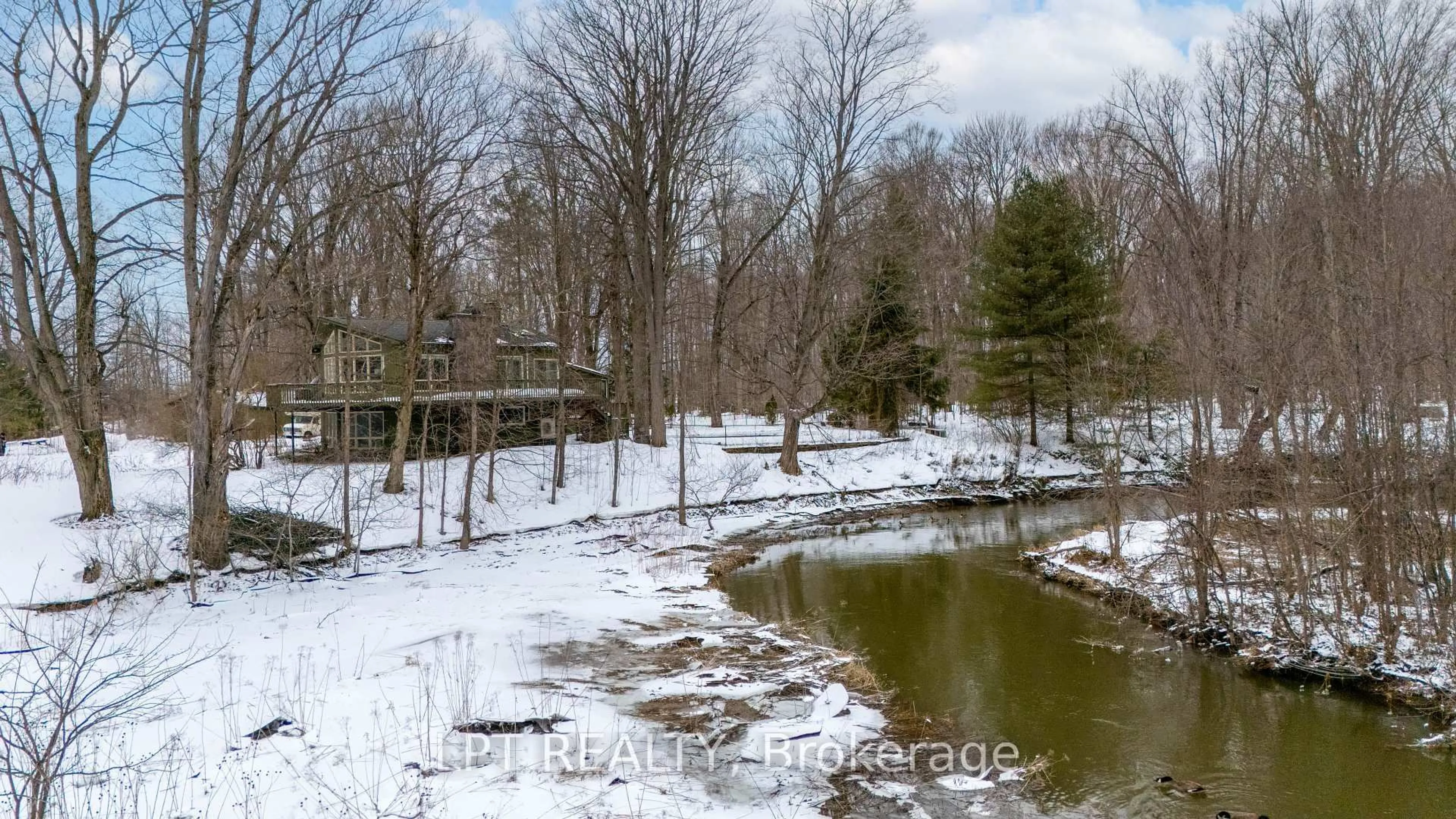 A pic from outside/outdoor area/front of a property/back of a property/a pic from drone, water/lake/river/ocean view for 50 Concession Rd 2, Tiny Ontario L0L 2T0