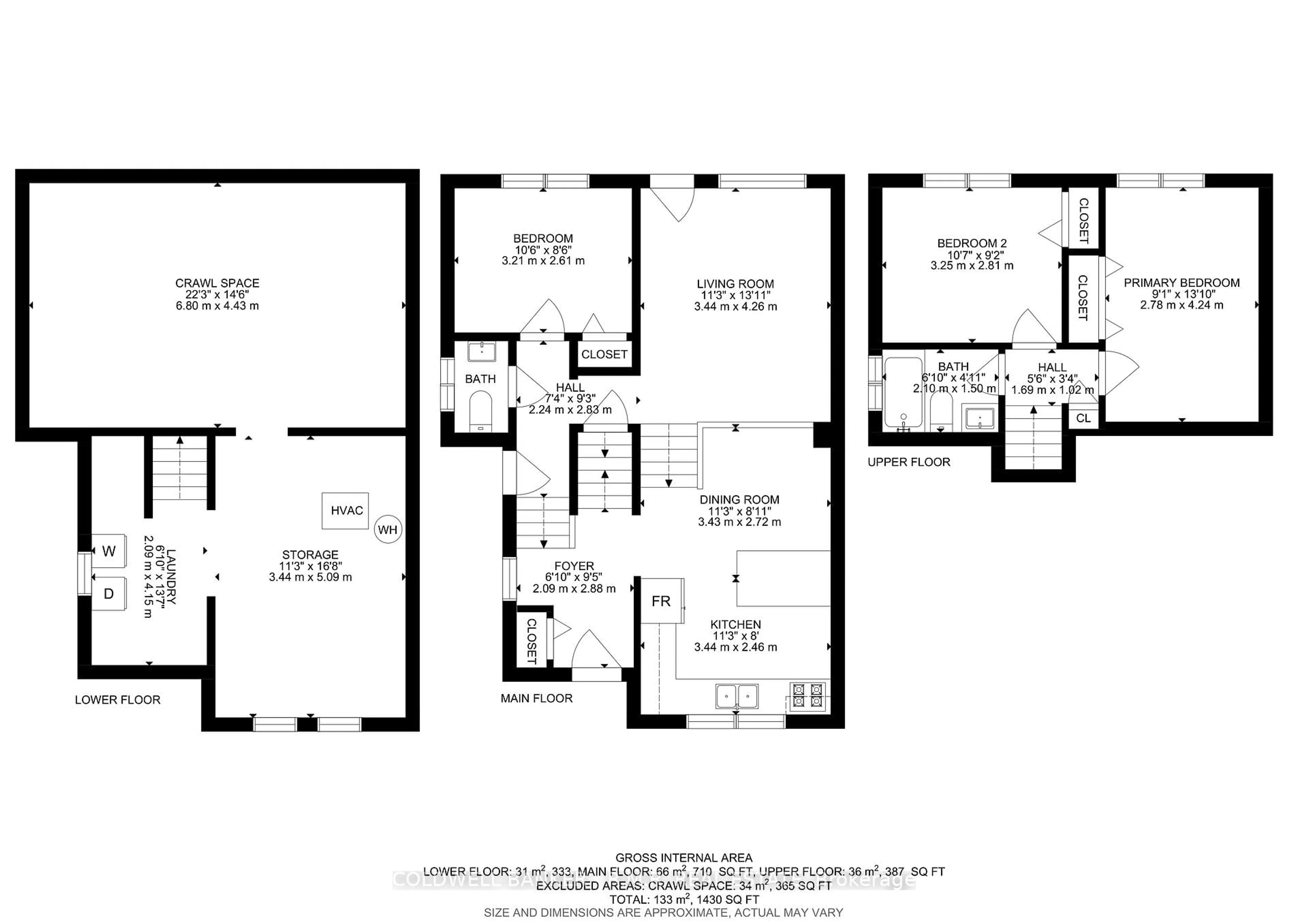 Floor plan for 8 Charlbrook Ave, Barrie Ontario L4M 2Y4