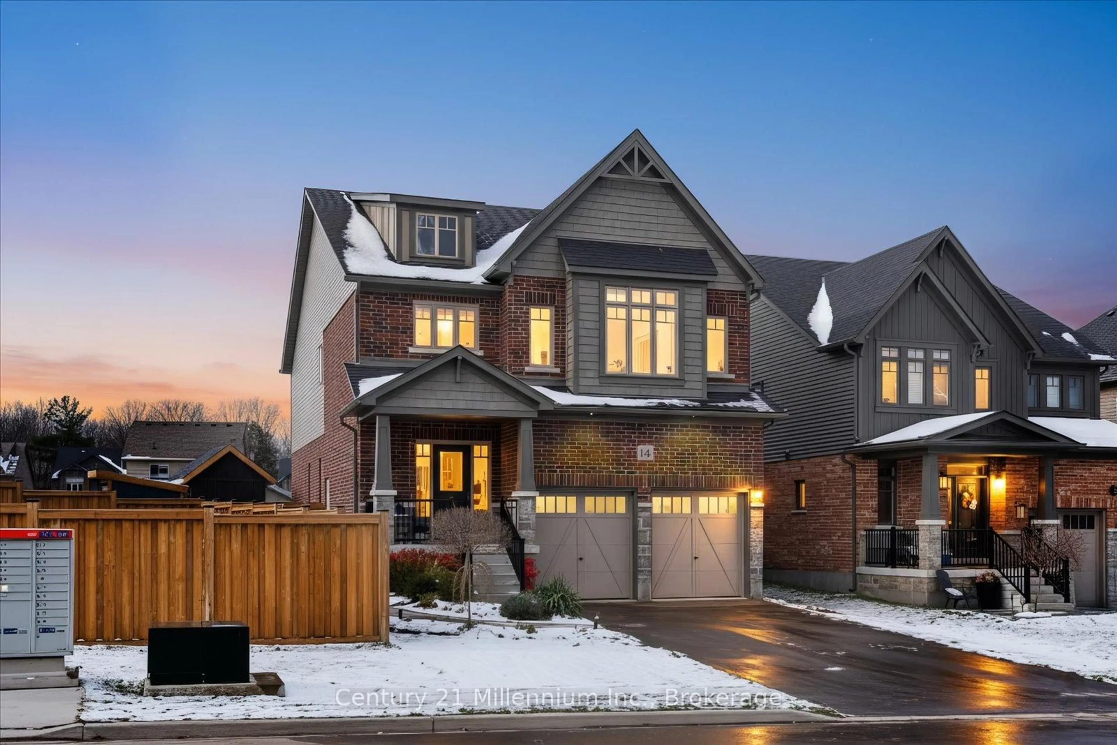 Home with brick exterior material, street for 14 Spencer St, Collingwood Ontario L9Y 3B7