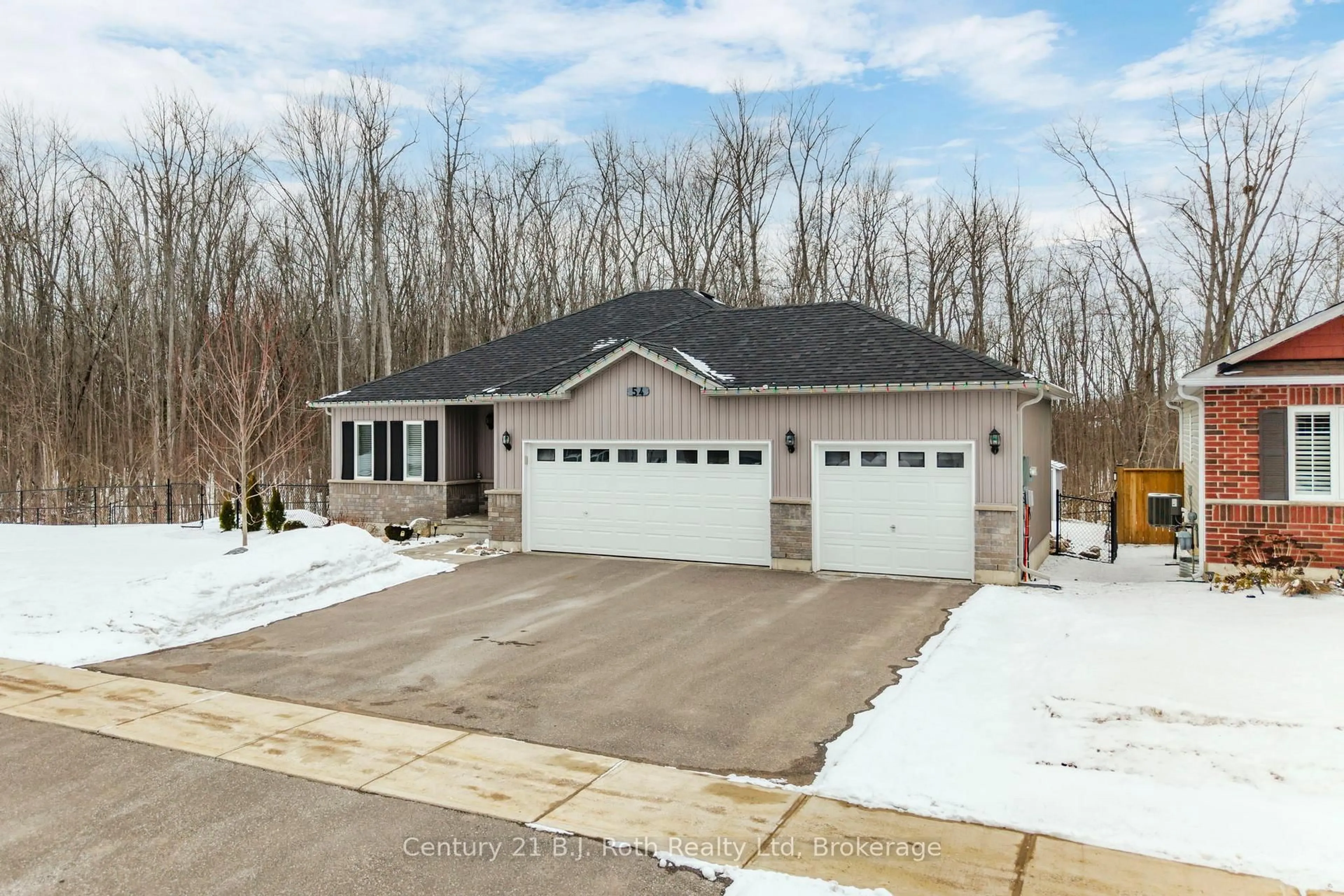 Home with brick exterior material, street for 54 Ralph Dalton Blvd, Tay Ontario L0K 2A0