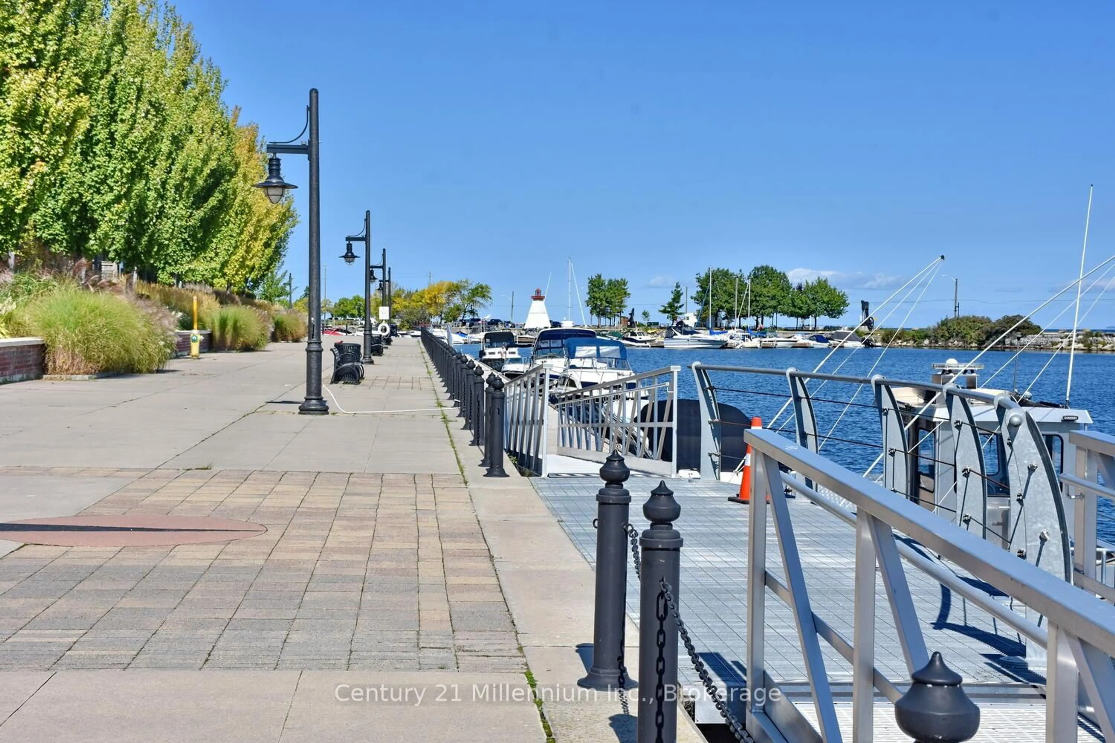 Patio, water/lake/river/ocean view for 1 Shipyard Lane #208, Collingwood Ontario L9Y 0W2