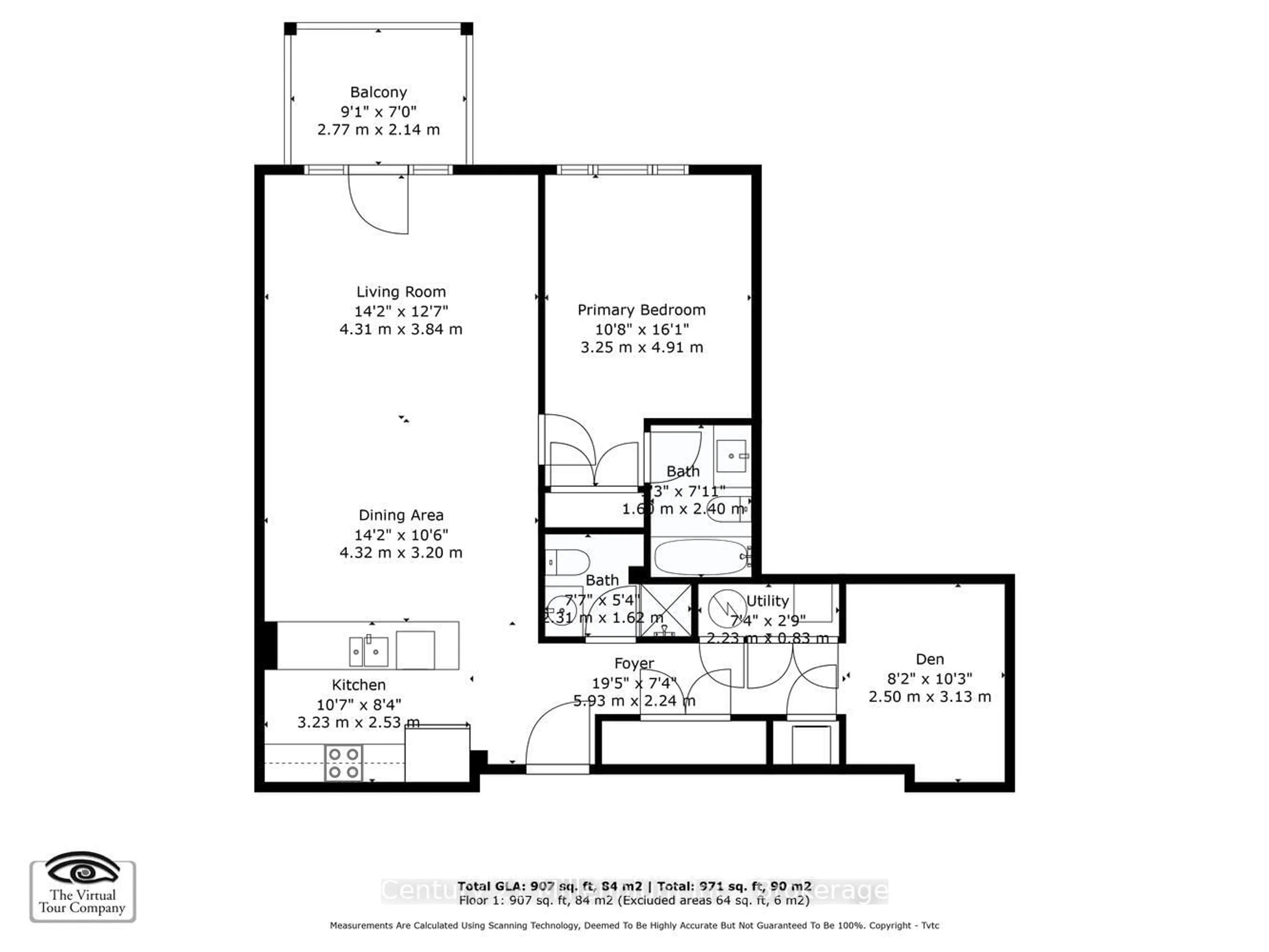 Floor plan for 1 Shipyard Lane #208, Collingwood Ontario L9Y 0W2