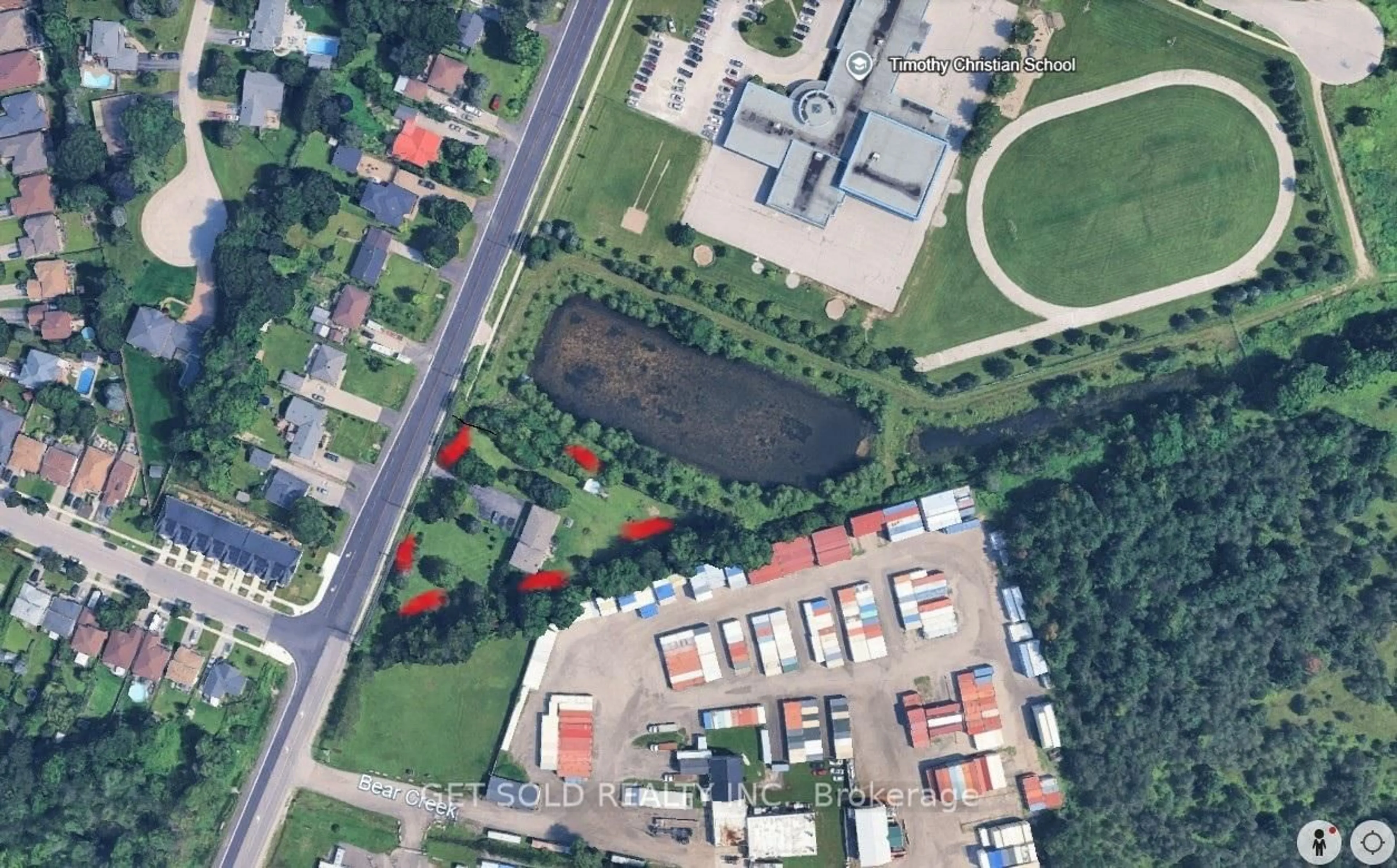 A pic from outside/outdoor area/front of a property/back of a property/a pic from drone, street for 780 Essa Rd, Barrie Ontario L4N 9E9