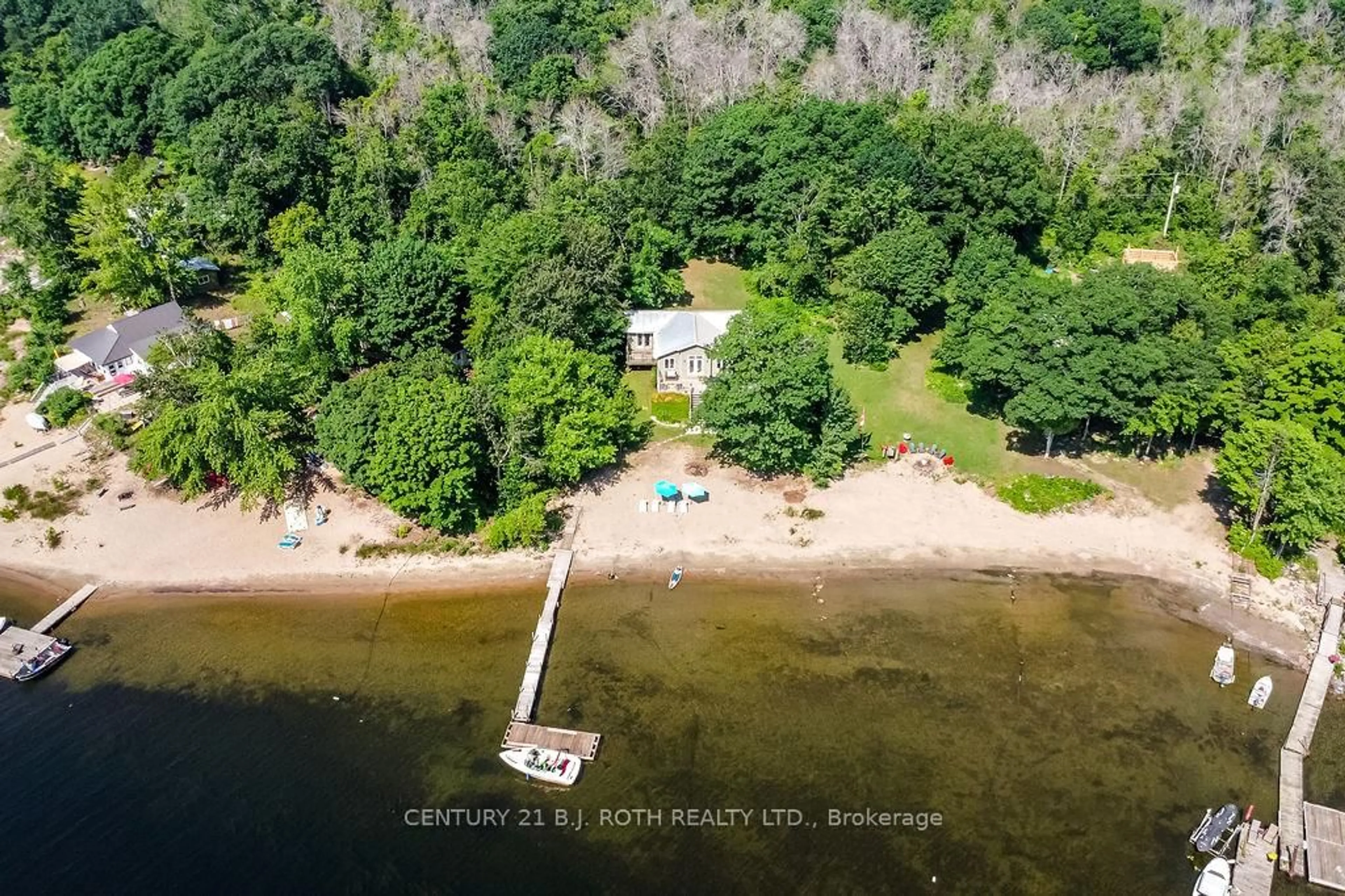 A pic from outside/outdoor area/front of a property/back of a property/a pic from drone, water/lake/river/ocean view for 58 Methodist Island, Tay Ontario L0K 1R0