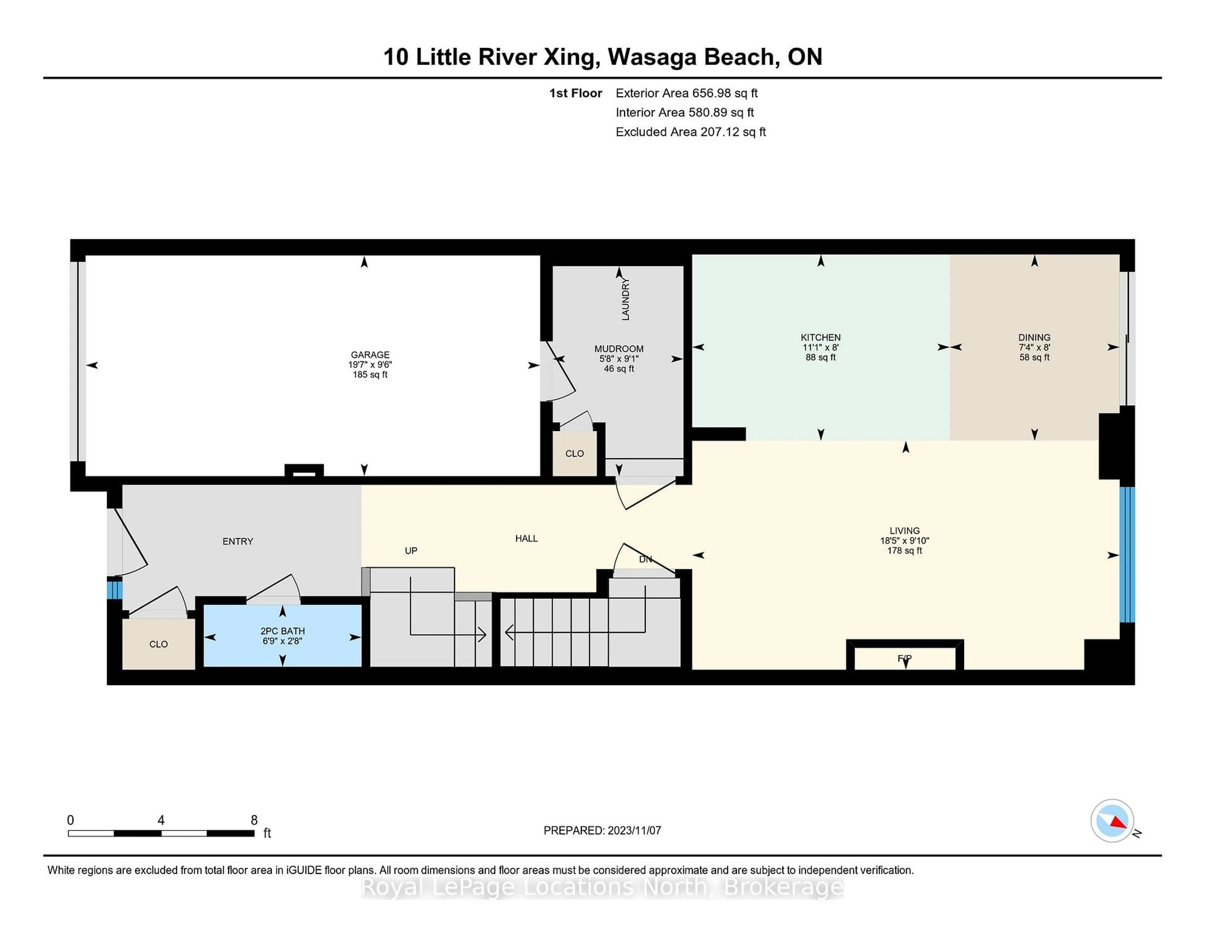 Floor plan for 10 LITTLE RIVER CROSSING, Wasaga Beach Ontario L9Z 0J8