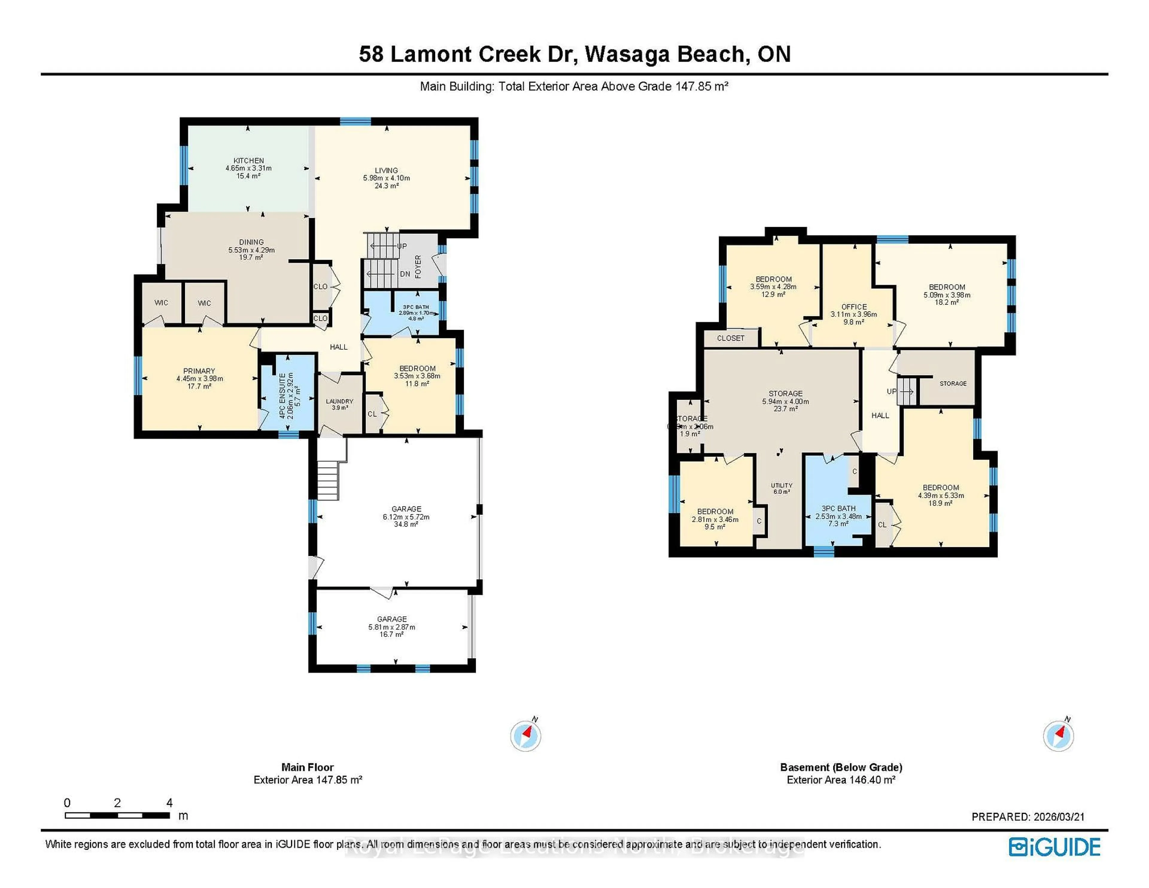 Floor plan for 58 Lamont Creek Dr, Wasaga Beach Ontario L9Z 1J9