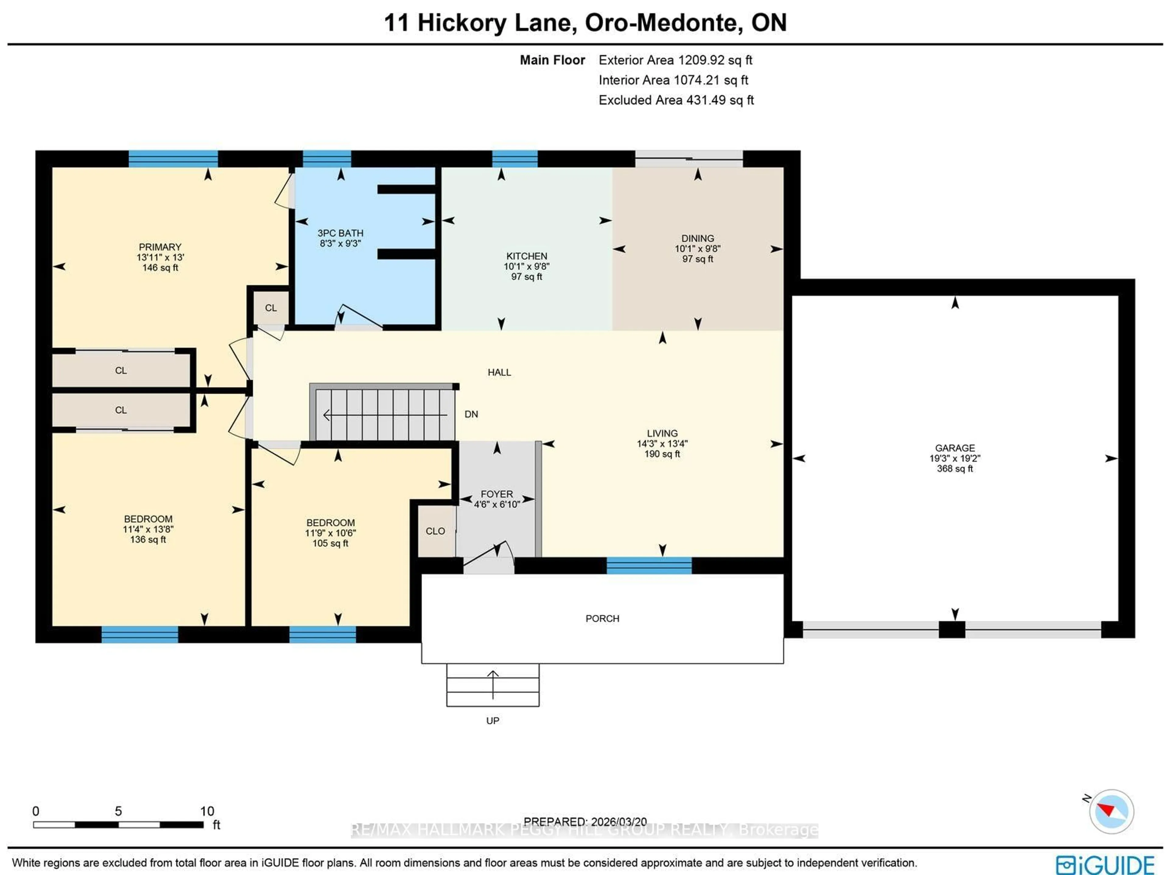 Floor plan for 11 Hickory Lane, Oro-Medonte Ontario L0K 1E0