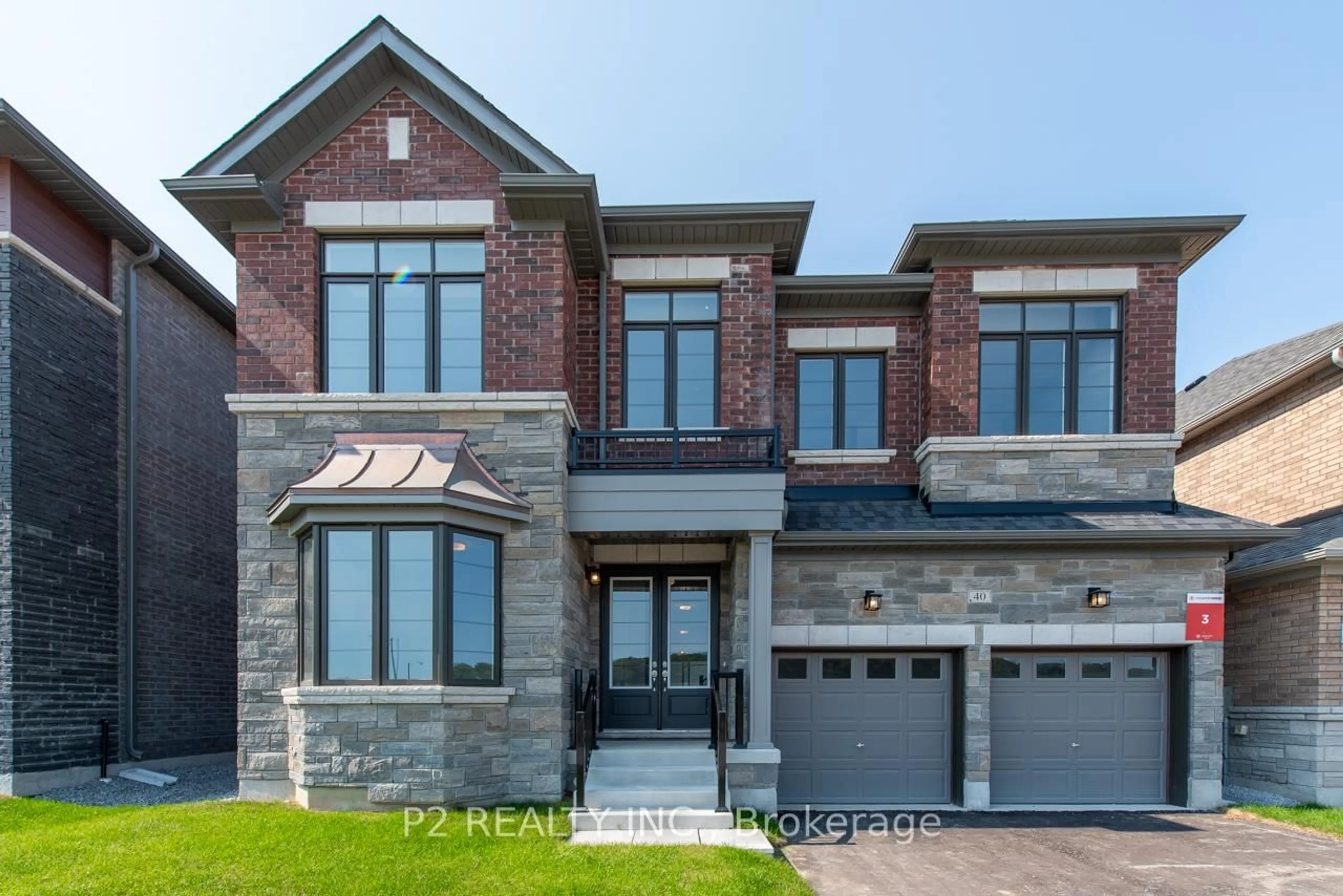 Home with brick exterior material, street for 40 Wild Ginger Lane, Springwater Ontario L9X 2C9