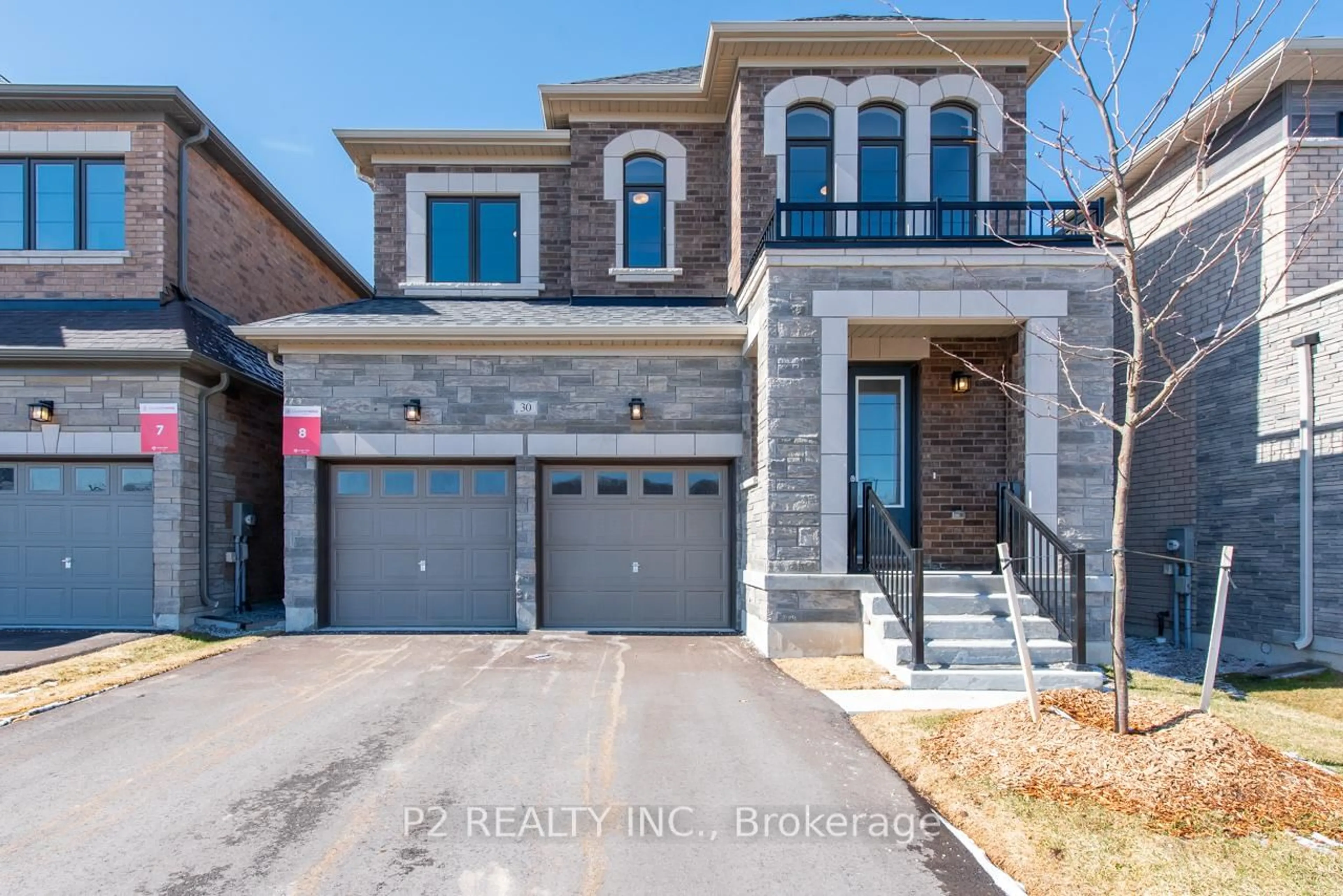 Home with brick exterior material, street for 30 Wild Ginger Lane, Springwater Ontario L9X 2E4