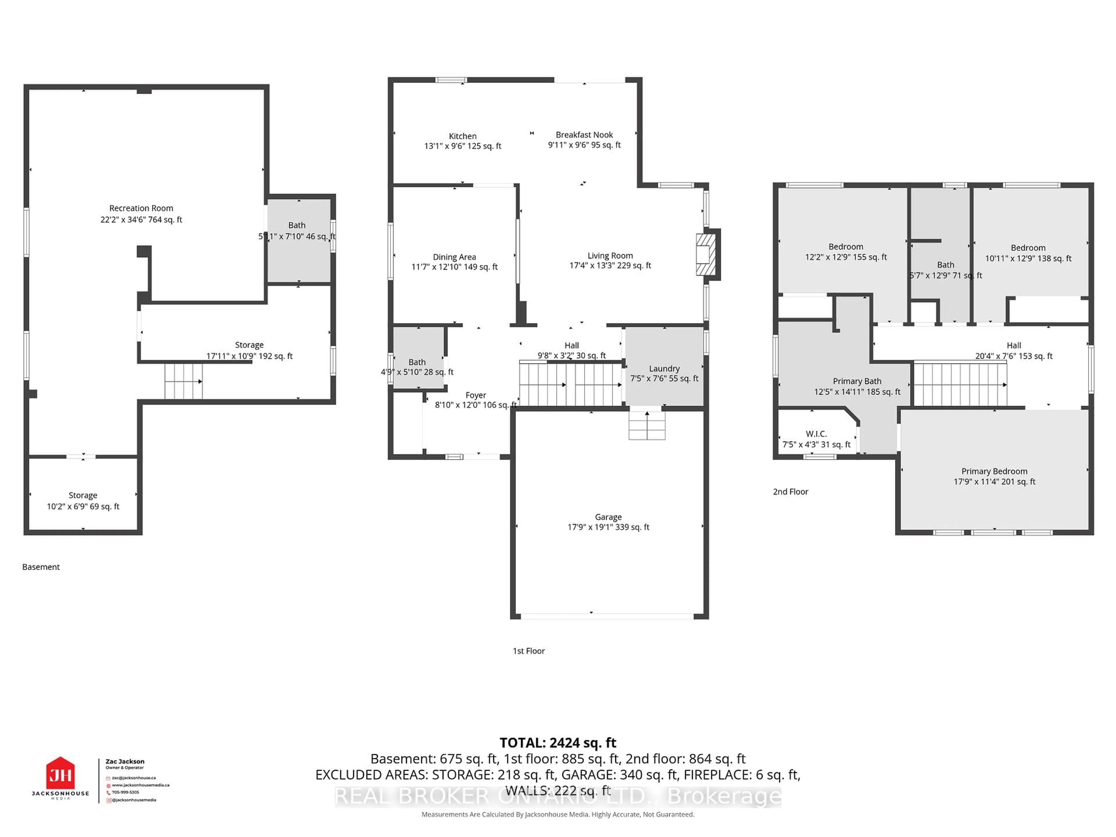 Floor plan for 27 Vanessa Dr, Orillia Ontario L3V 7Y8
