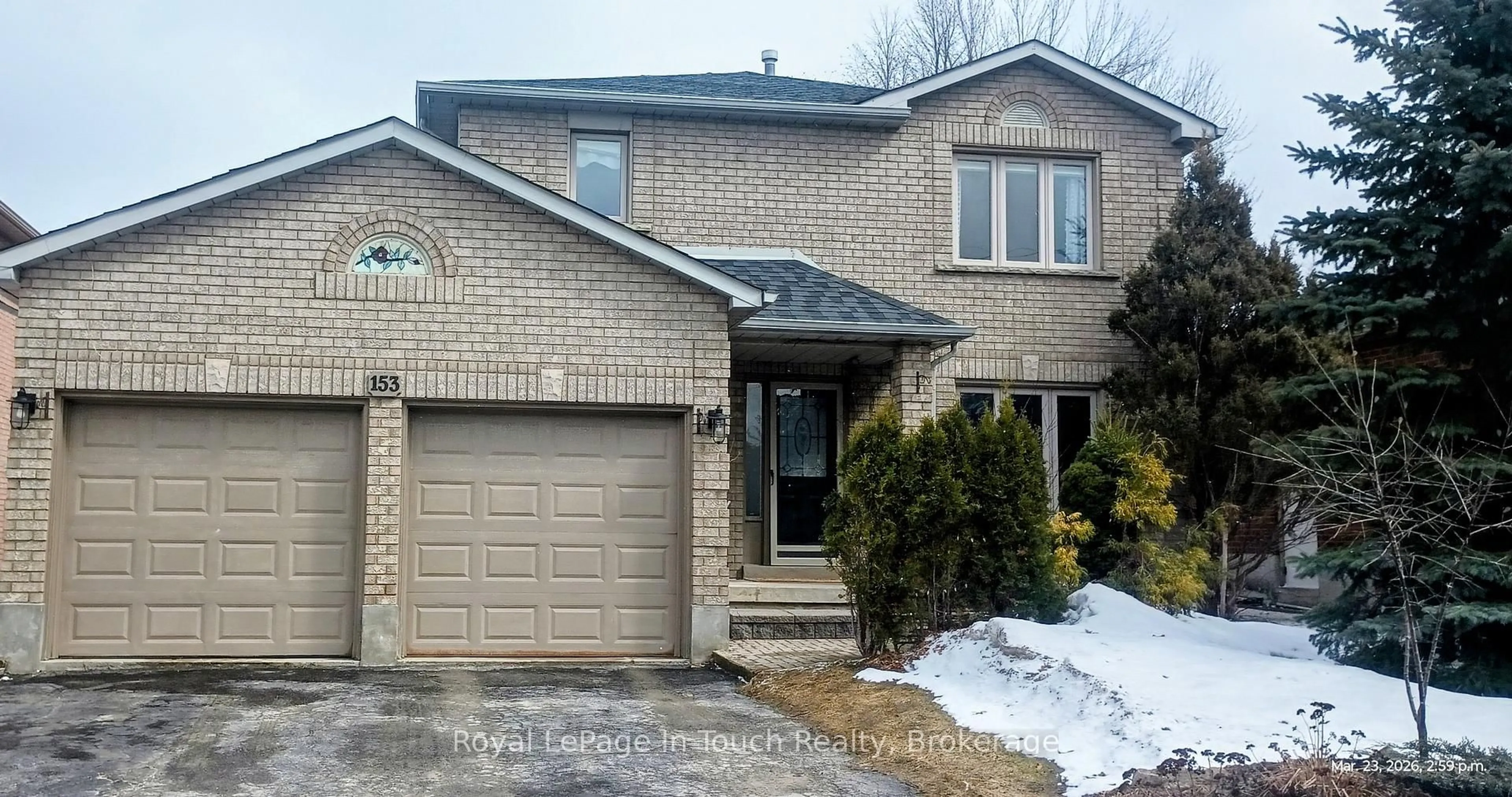 Home with brick exterior material, street for 153 Ferndale Dr, Barrie Ontario L4N 6X9