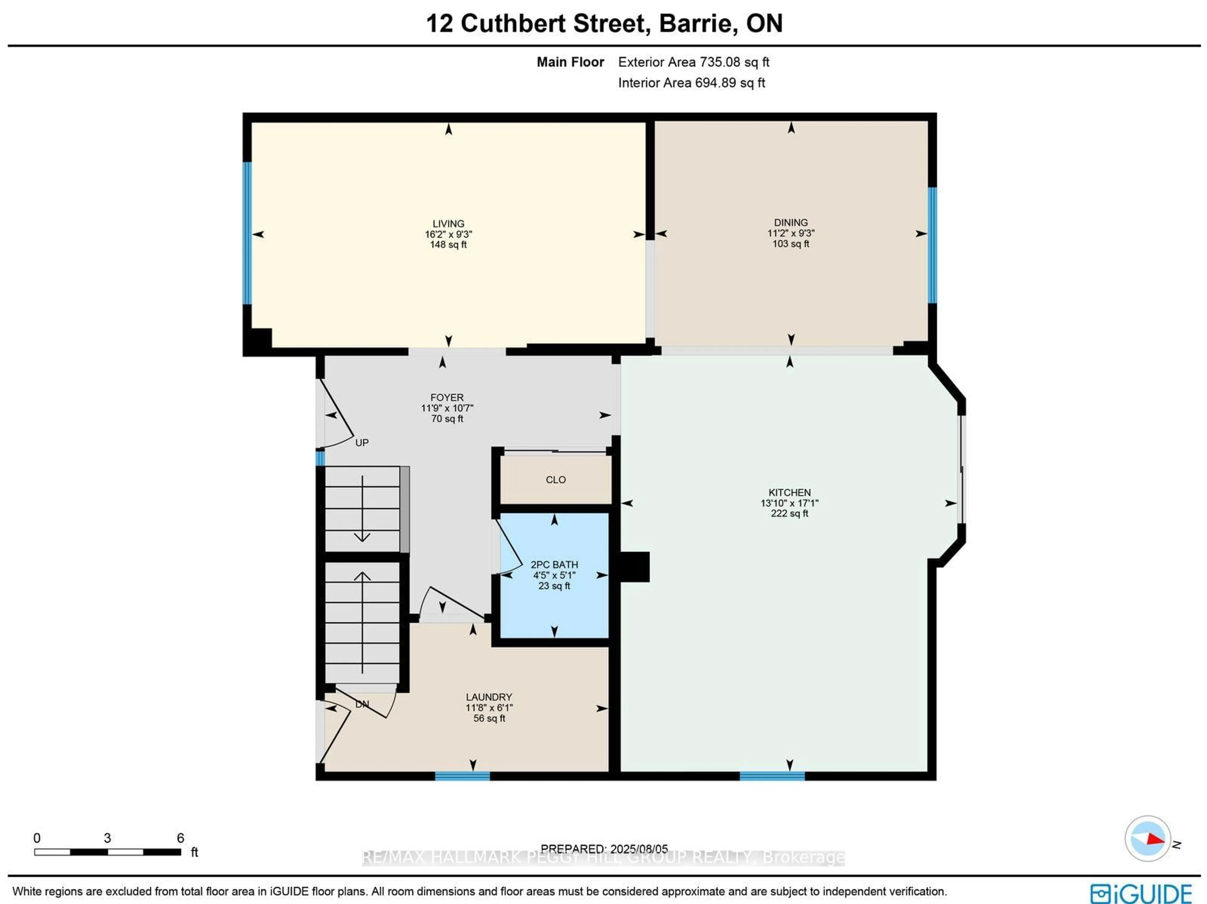 Floor plan for 12 Cuthbert St, Barrie Ontario L4N 6X7